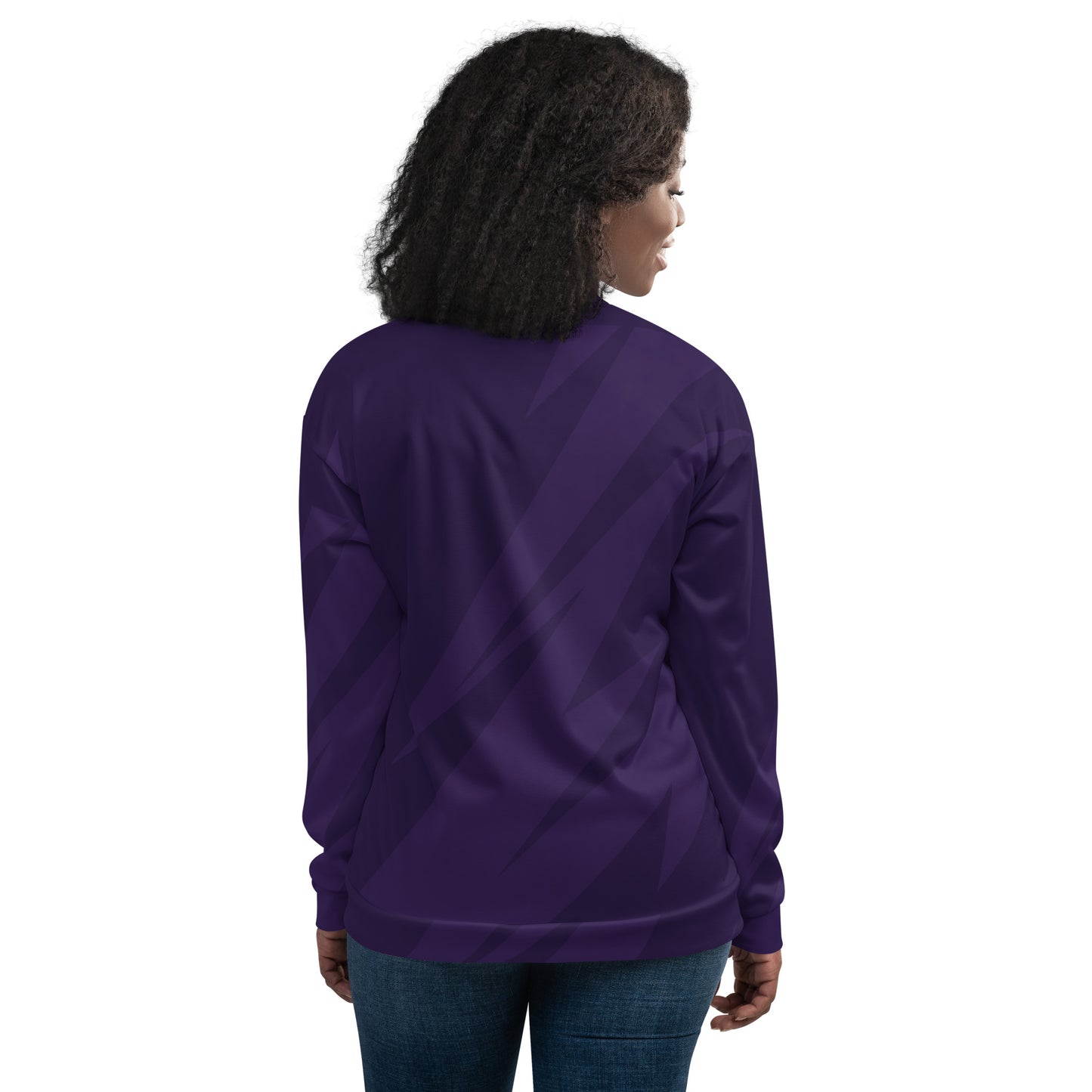 PURPLE BOLT UNISEX BOMBER JACKET
