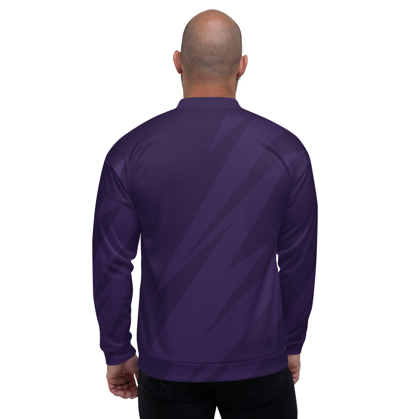 PURPLE BOLT UNISEX BOMBER JACKET