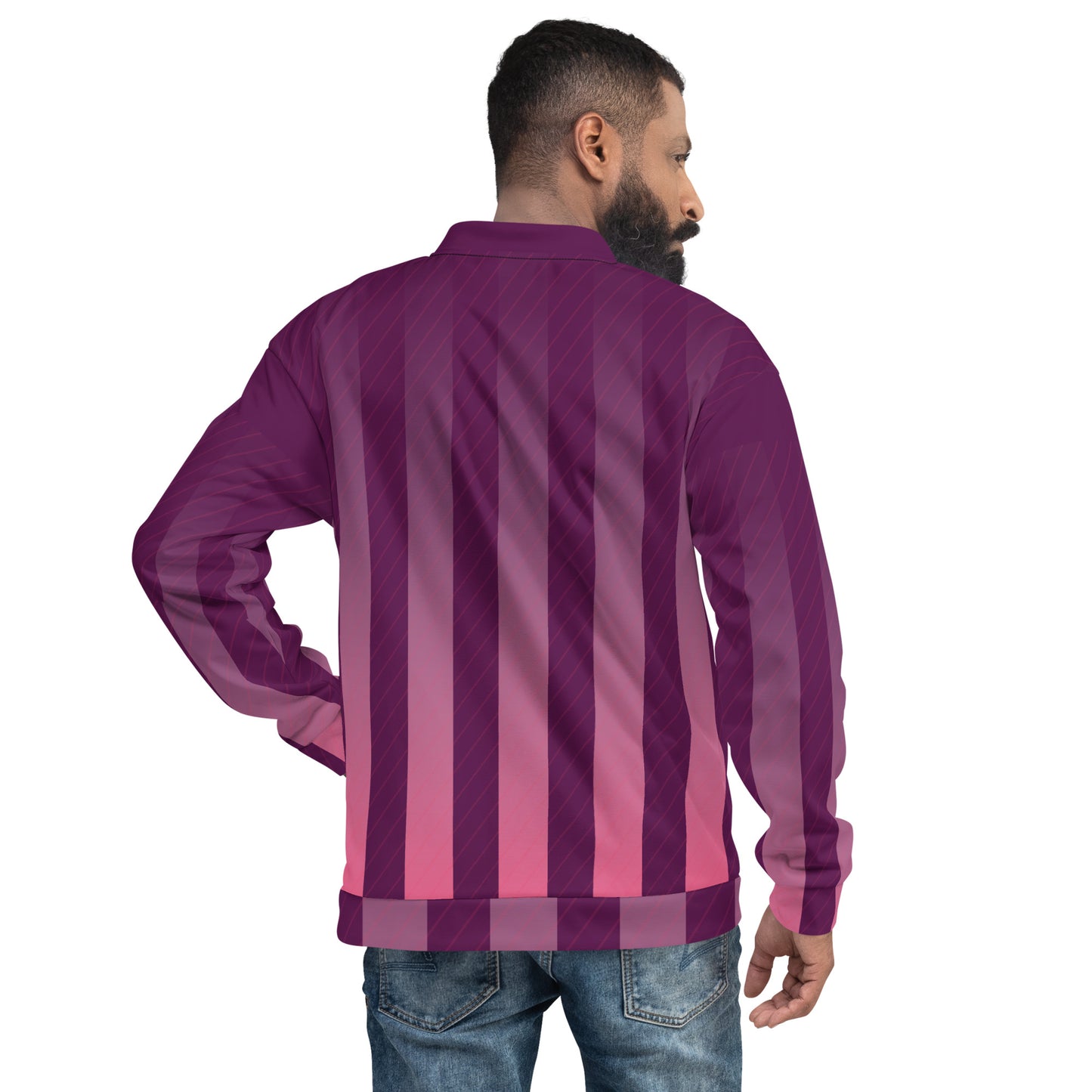 13 STRIPE UNISEX BOMBER JACKET