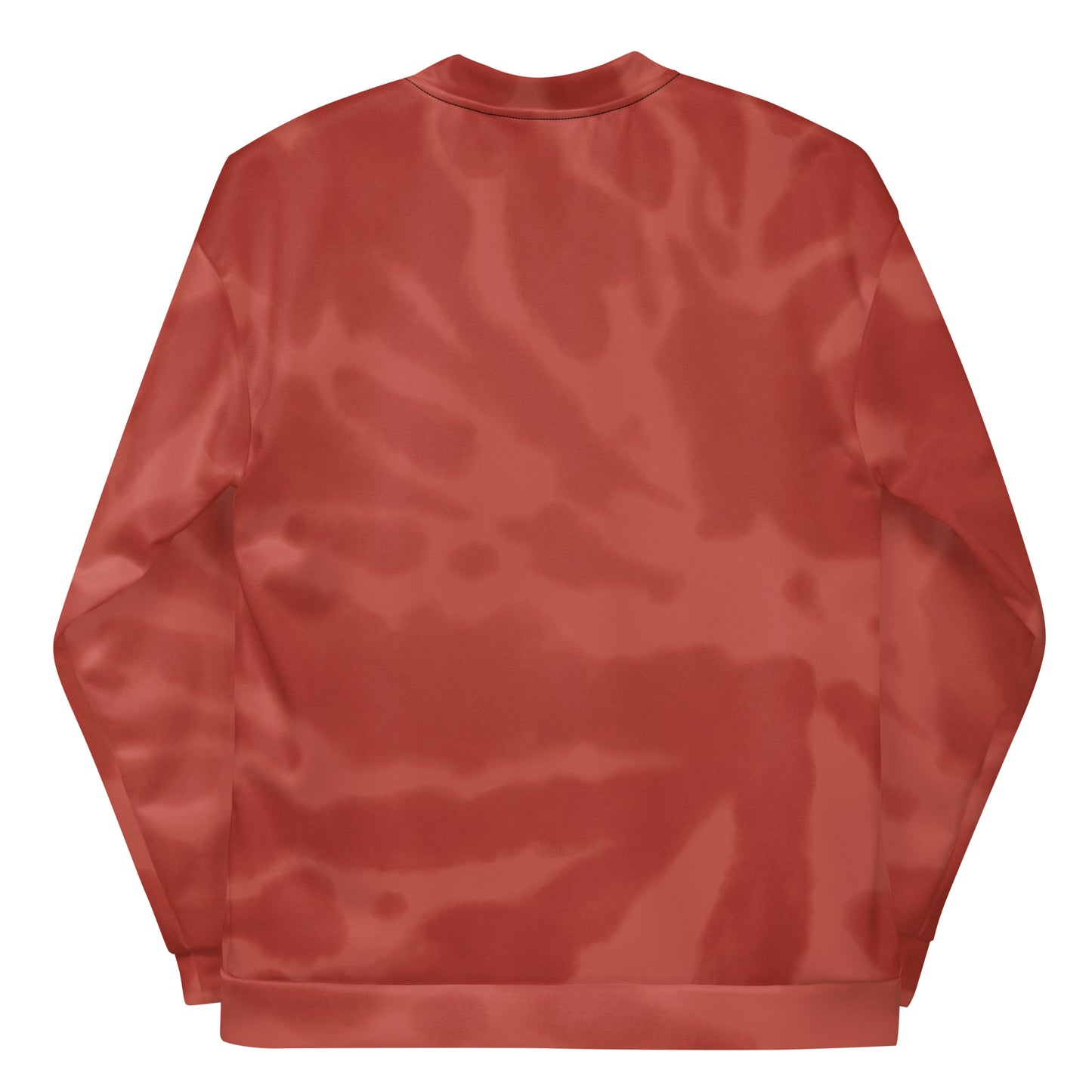 RED TIE DYE UNISEX BOMBER JACKET