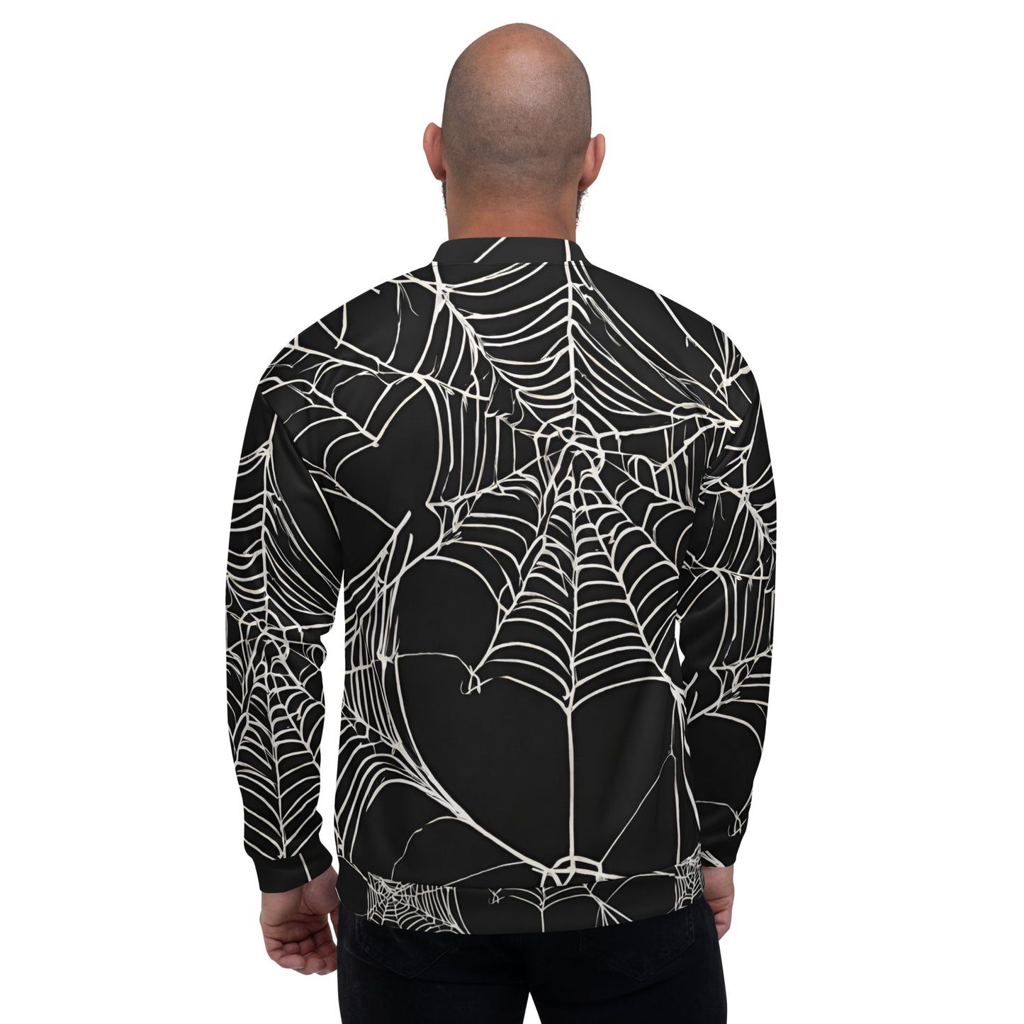 WEB OF LIES UNISEX BOMBER JACKET