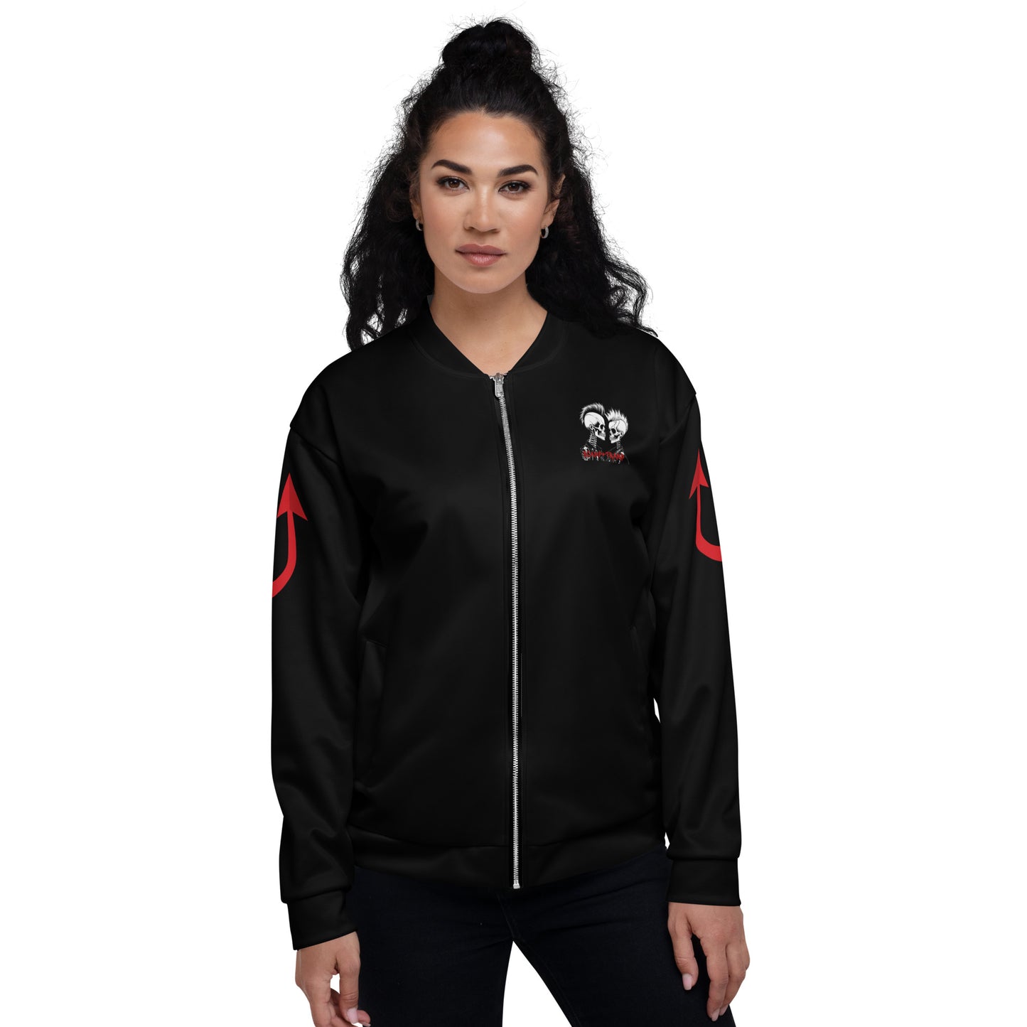 RED DEVIL UNISEX BOMBER JACKET