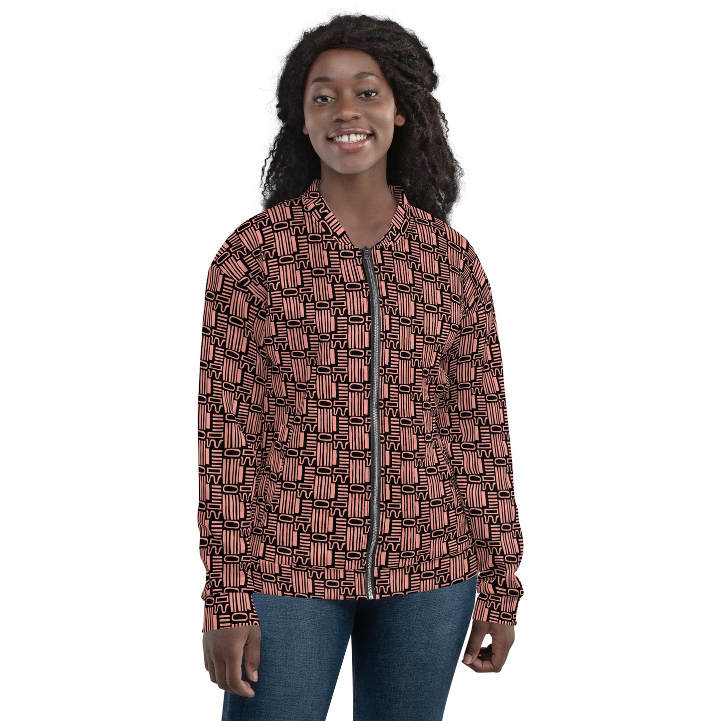 GEO RUST UNISEX BOMBER JACKET