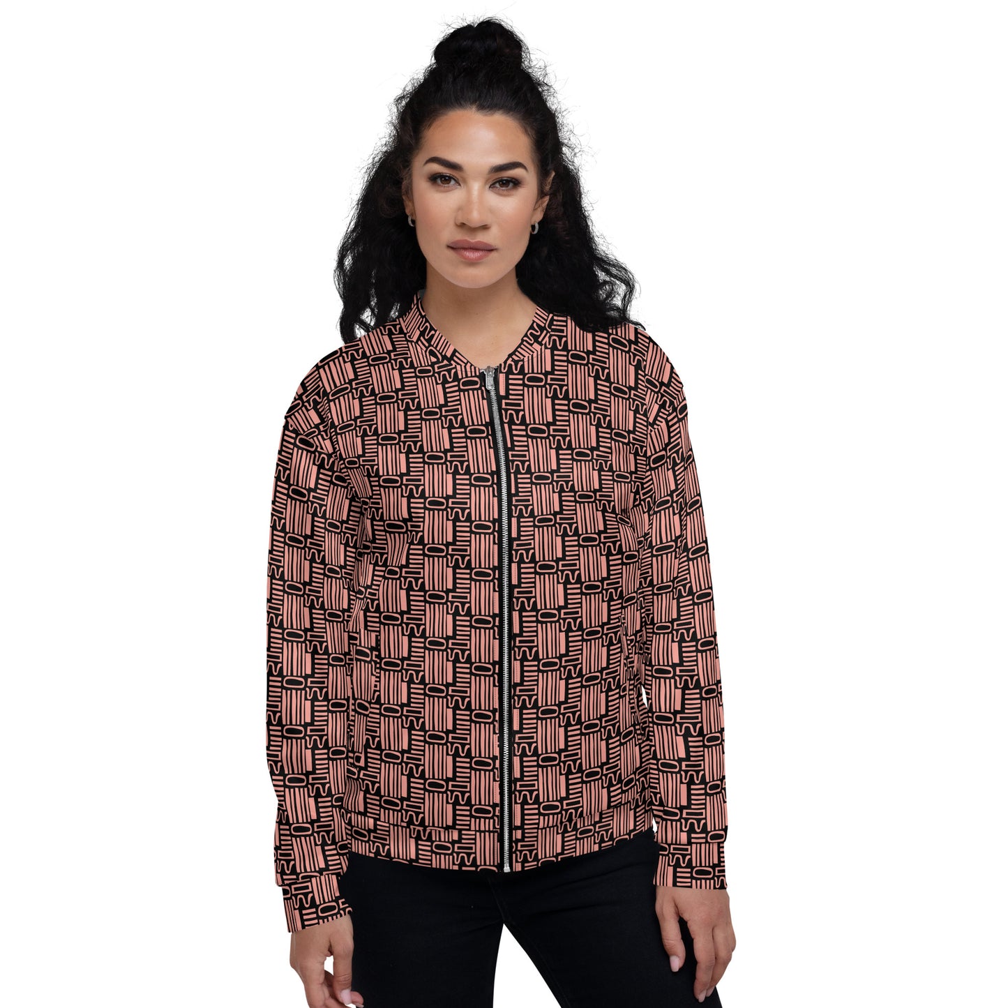 GEO RUST UNISEX BOMBER JACKET