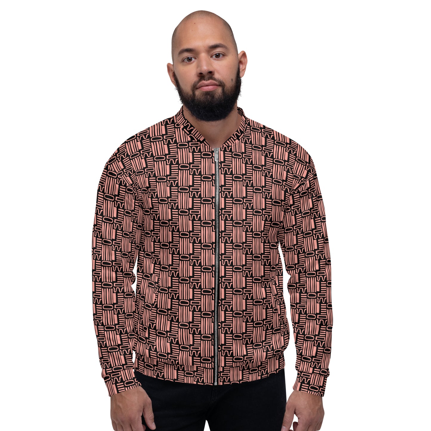 GEO RUST UNISEX BOMBER JACKET