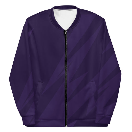 PURPLE BOLT UNISEX BOMBER JACKET