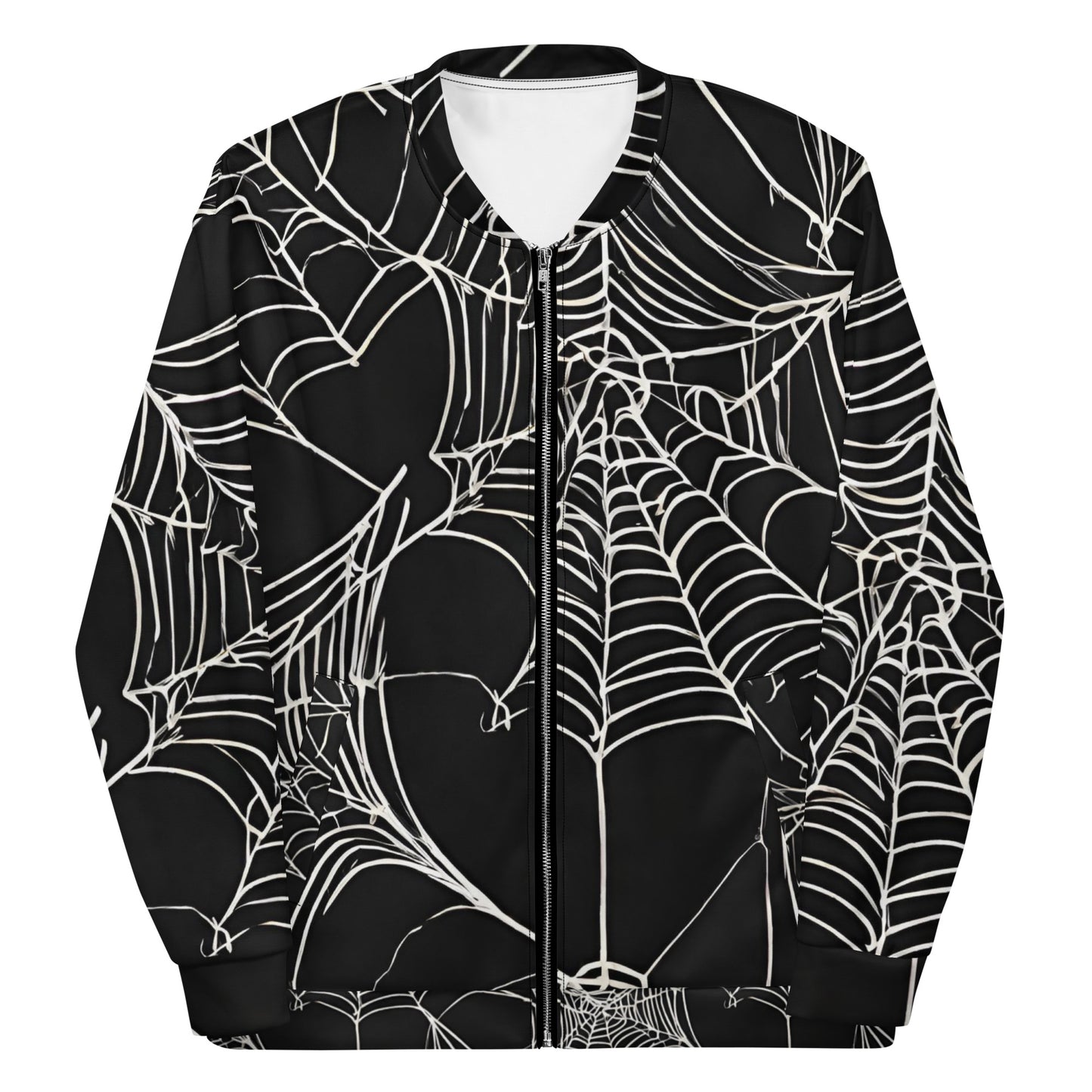 WEB OF LIES UNISEX BOMBER JACKET