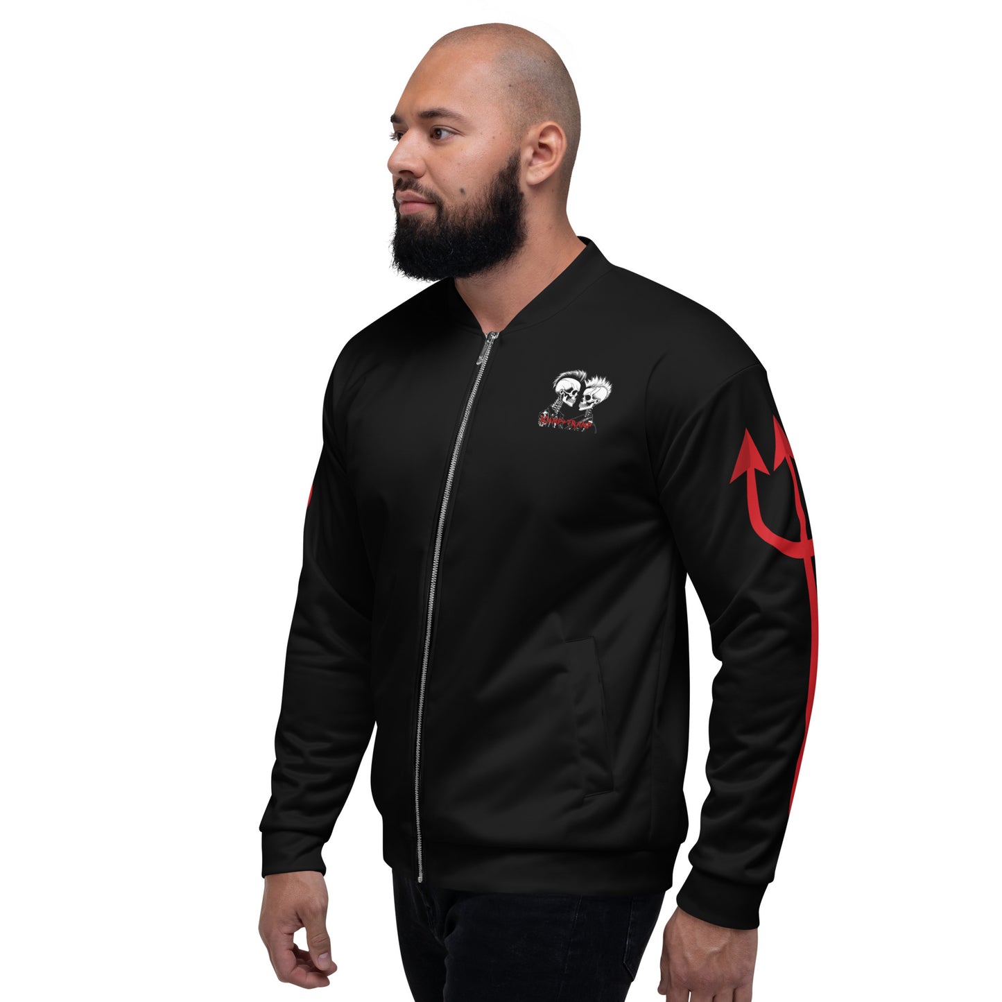 RED DEVIL UNISEX BOMBER JACKET