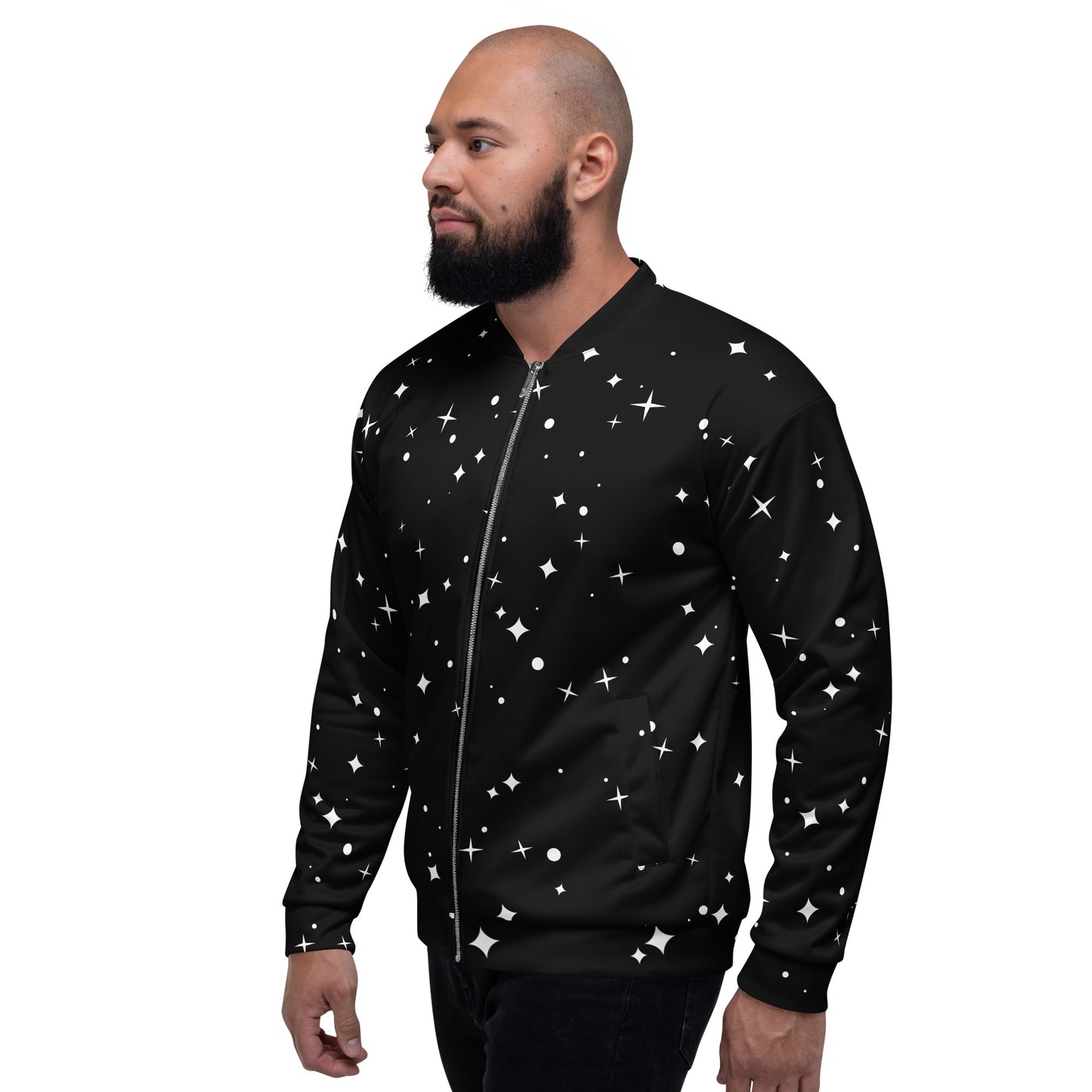 STARS UNISEX BOMBER JACKET