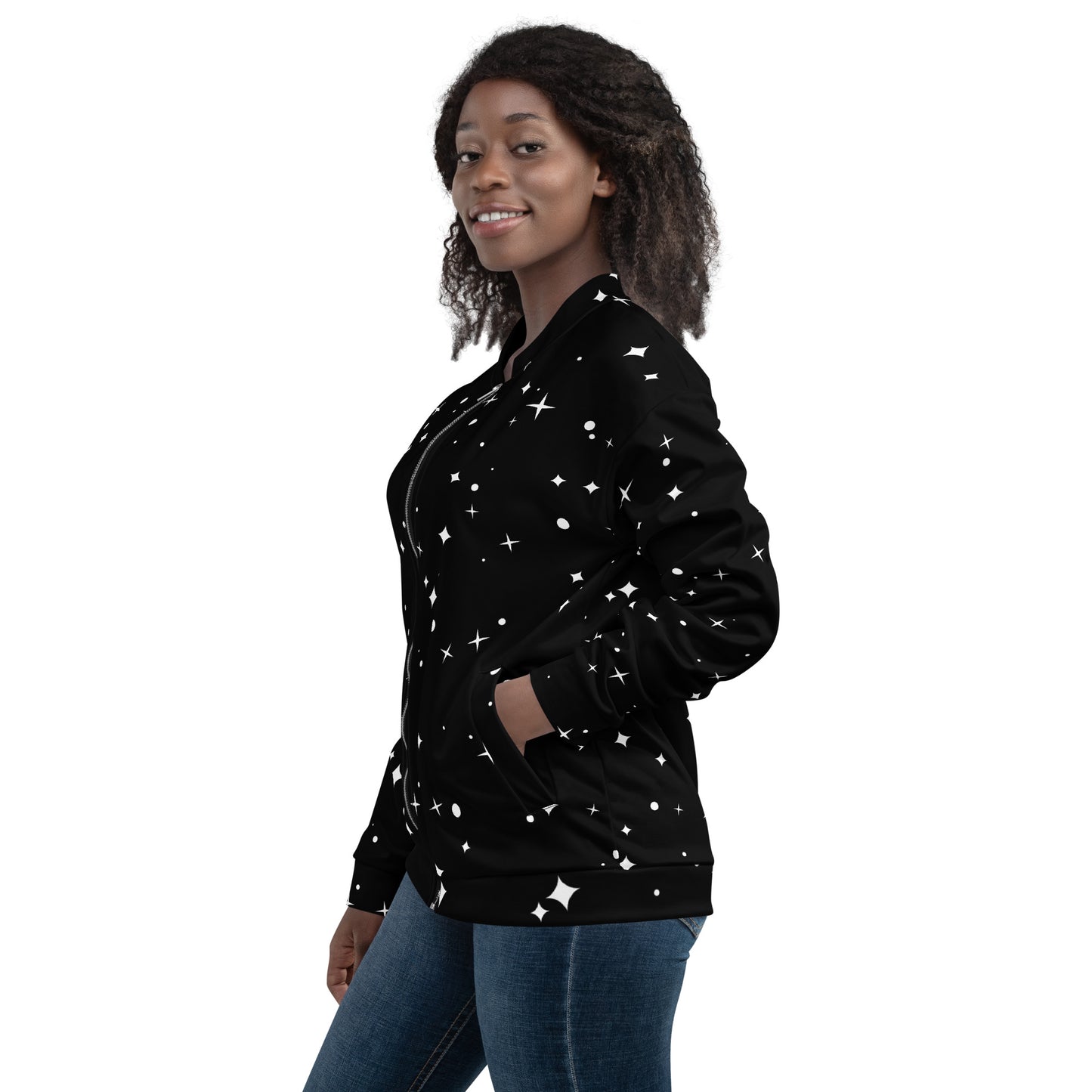 STARS UNISEX BOMBER JACKET