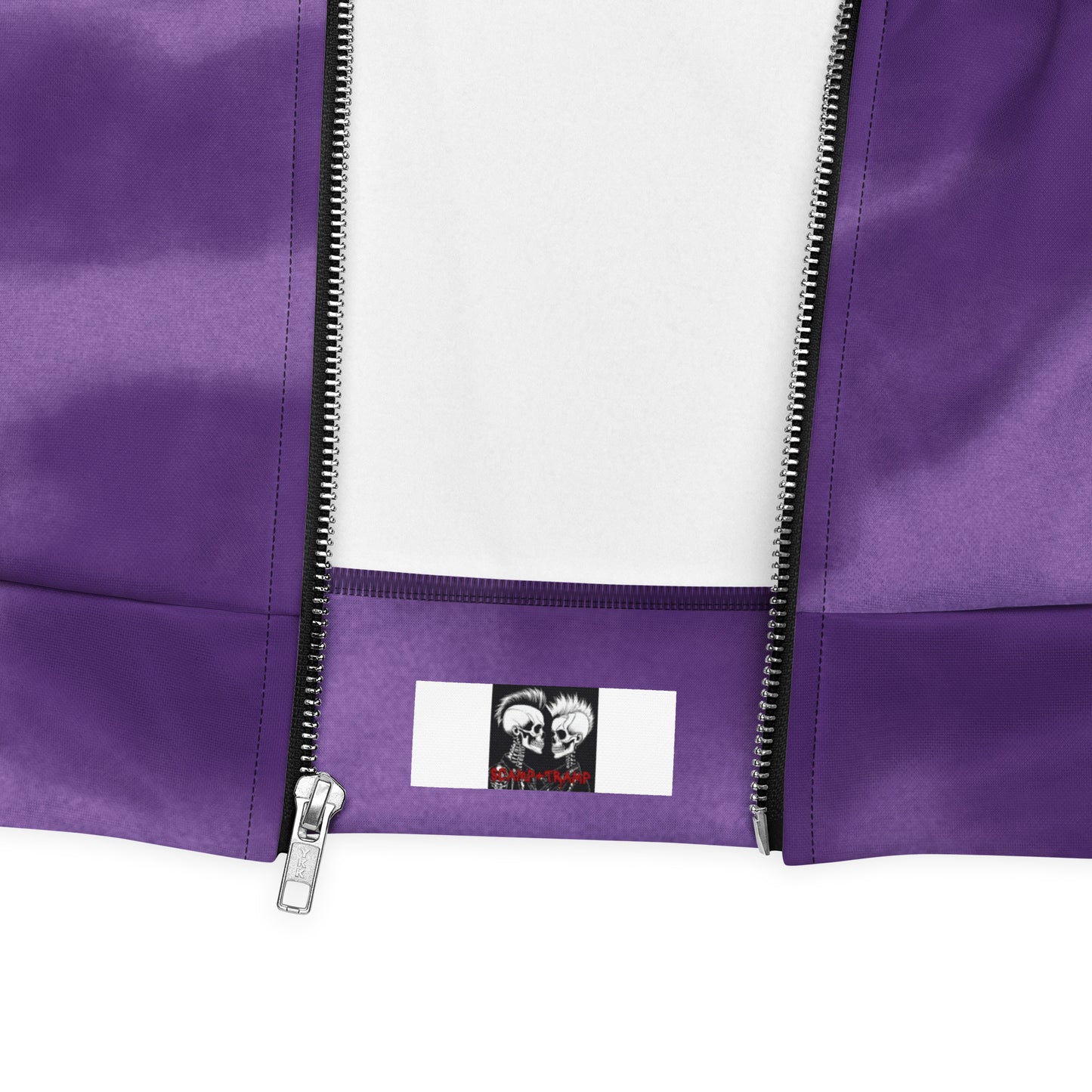 PURPLE TIE DYE UNISEX BOMBER JACKET