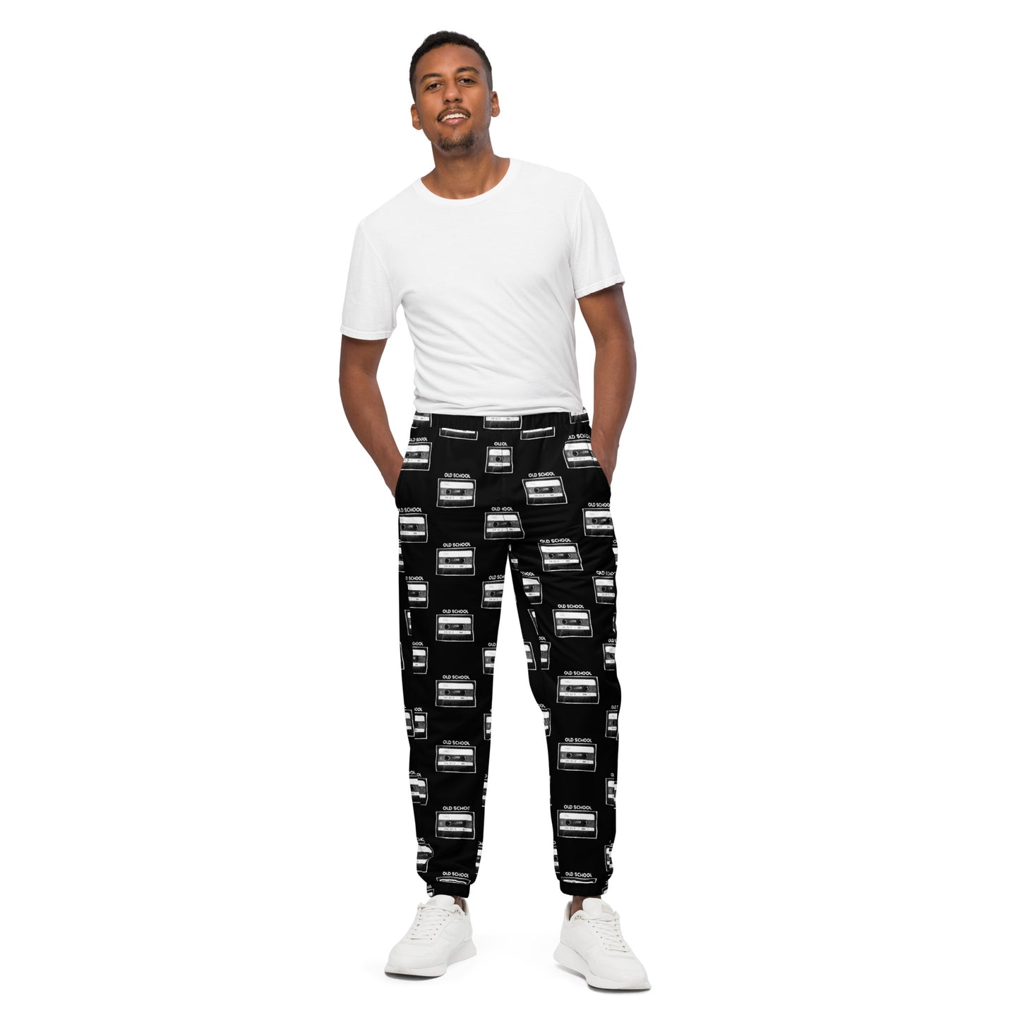 OLD SCHOOL CASSETTE UNISEX TRACK PANTS