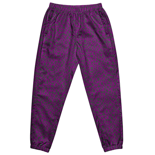 PURPLE LEOPARD UNISEX TRACK PANTS