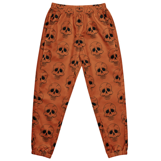ORANGE LAUGHING SKULL UNISEX TRACK PANTS