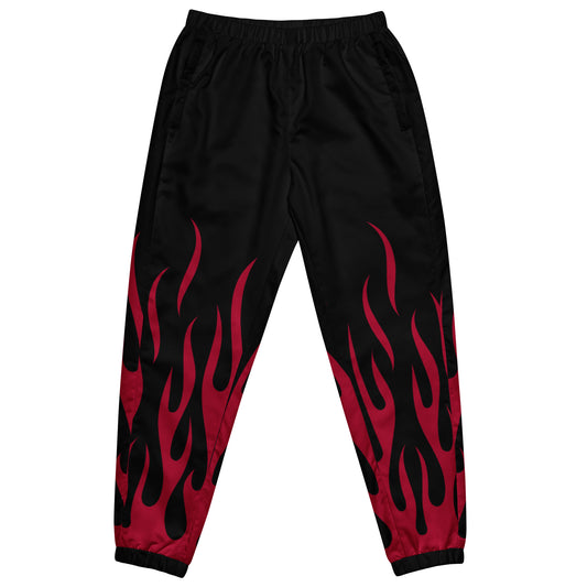 RED FLAME UNISEX TRACK PANTS
