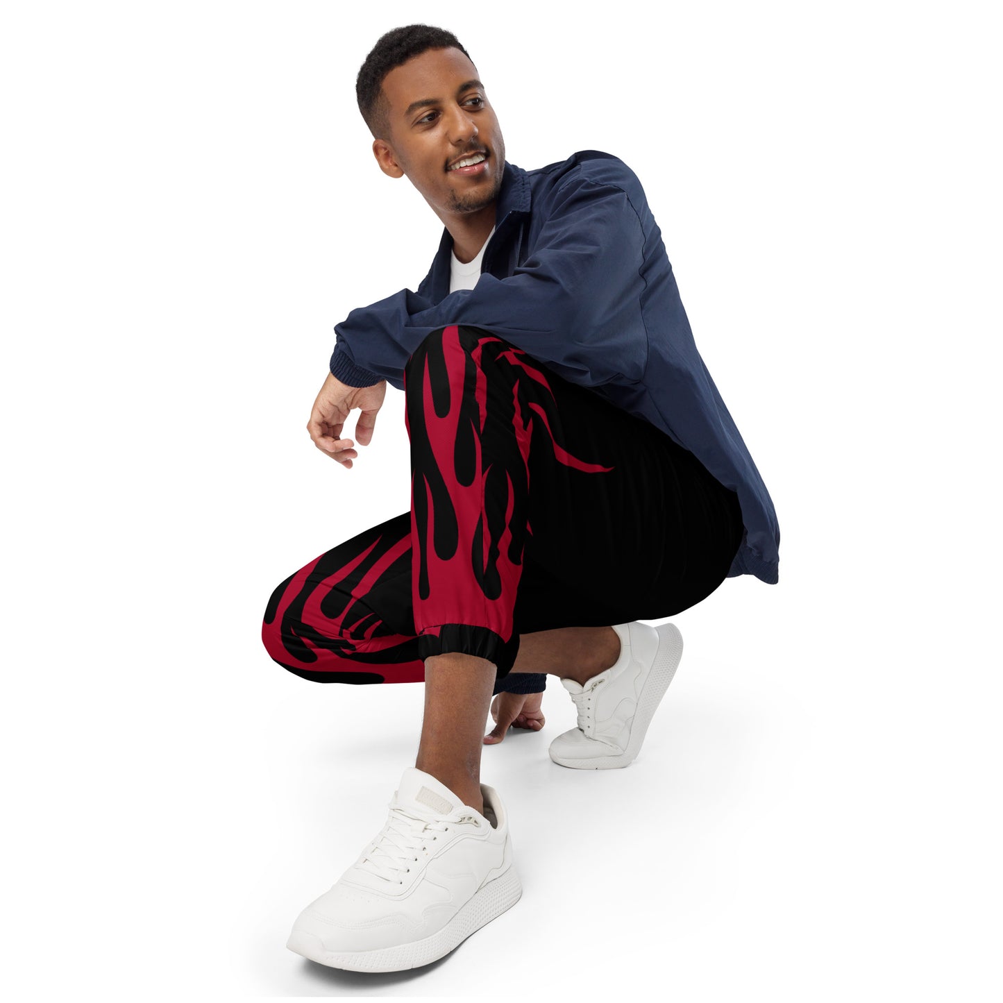 RED FLAME UNISEX TRACK PANTS