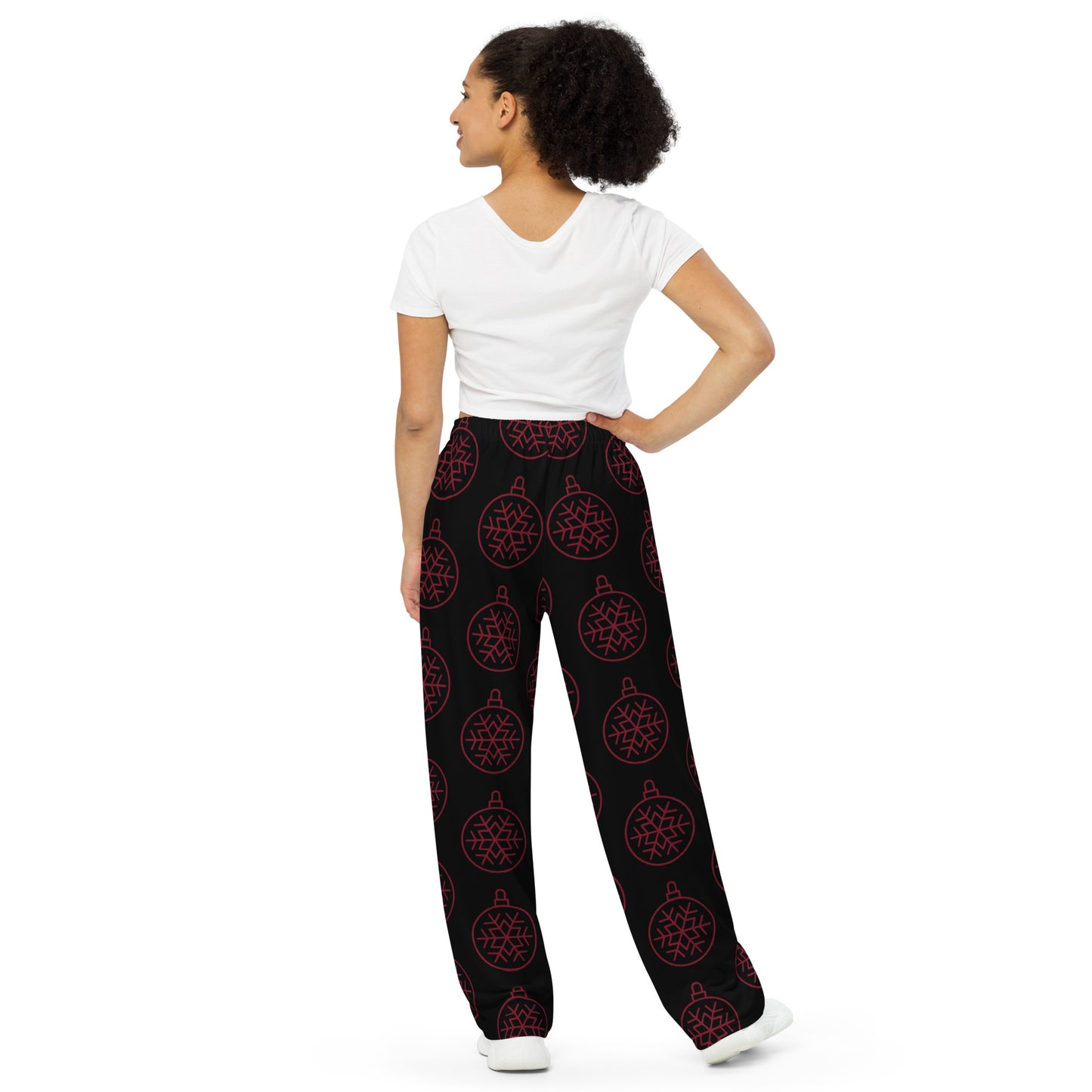 RED ORNAMENT UNISEX LOUNGE PANTS