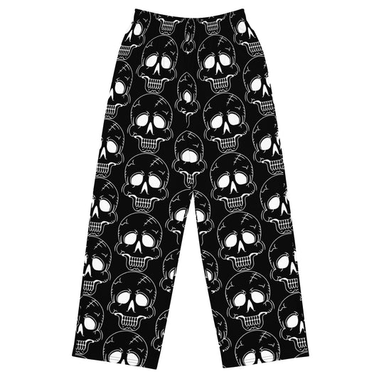 BLACK LAUGHING SKULL UNISEX LOUNGE PANTS