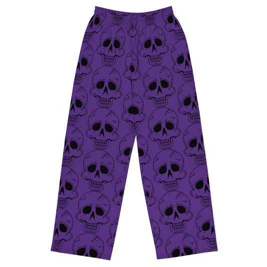 PURPLE LAUGHING SKULL UNISEX LOUNGE PANTS