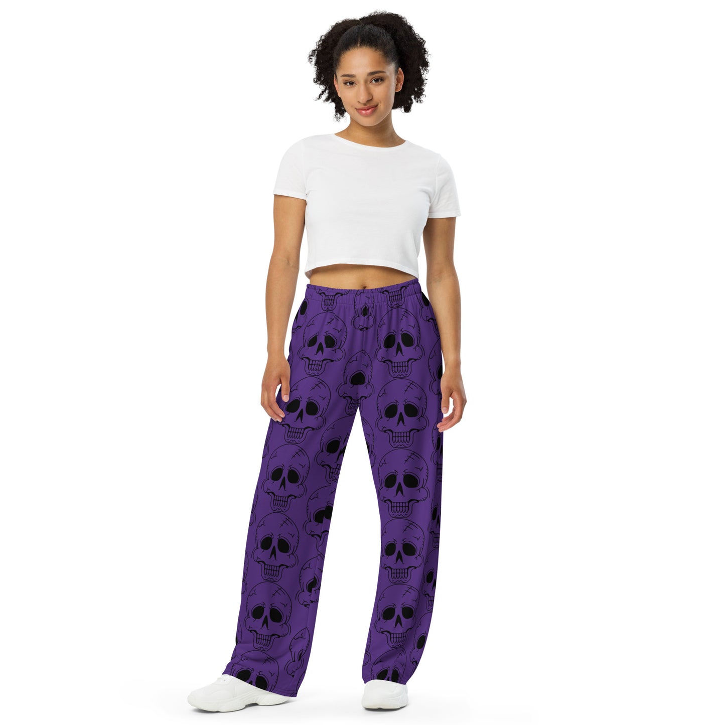 PURPLE LAUGHING SKULL UNISEX LOUNGE PANTS