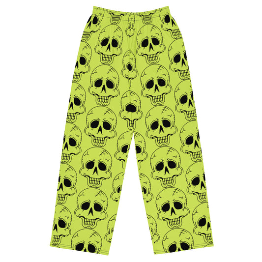 YELLOW LAUGHING SKULL UNISEX LOUNGE PANTS