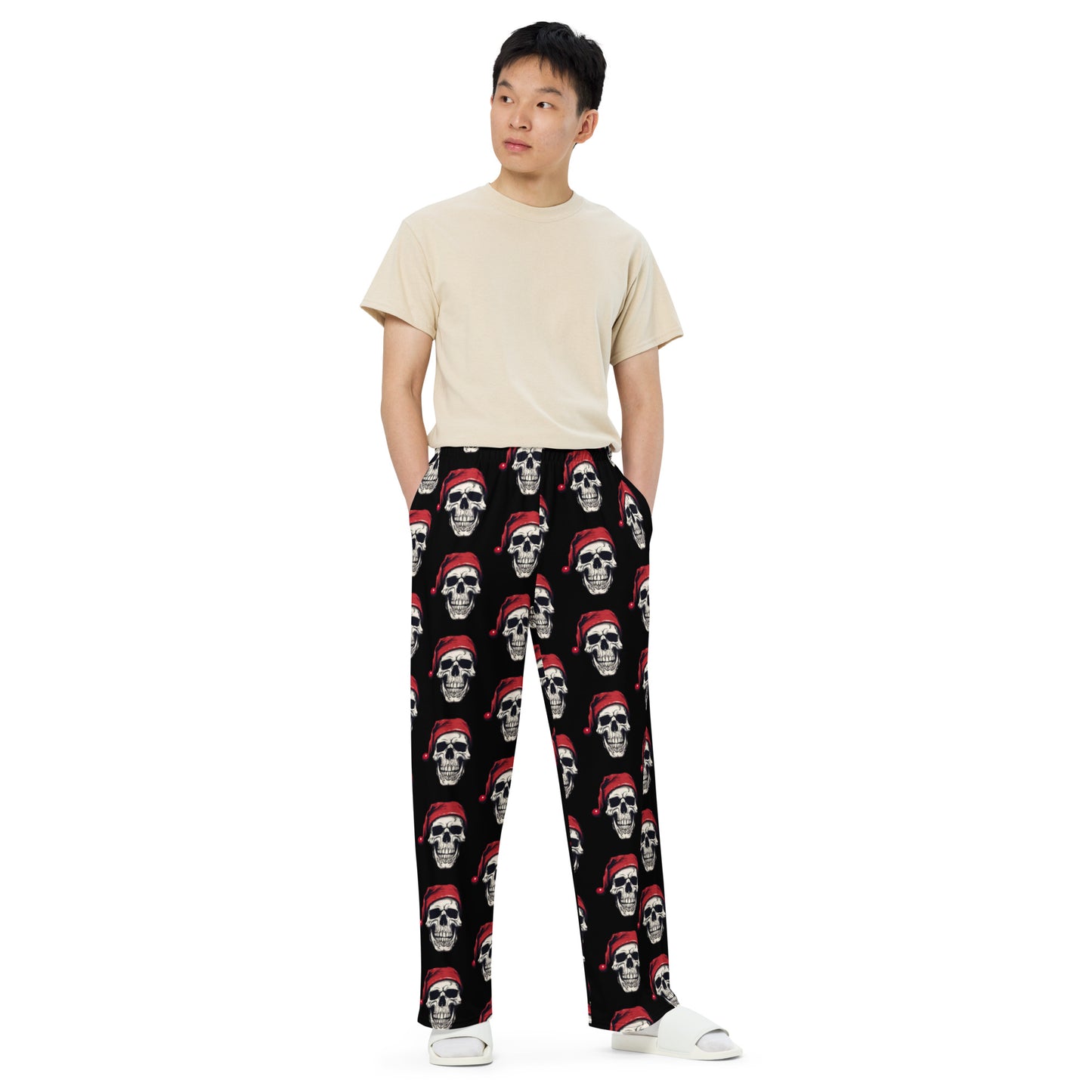 SANTA SKULL UNISEX LOUNGE PANTS