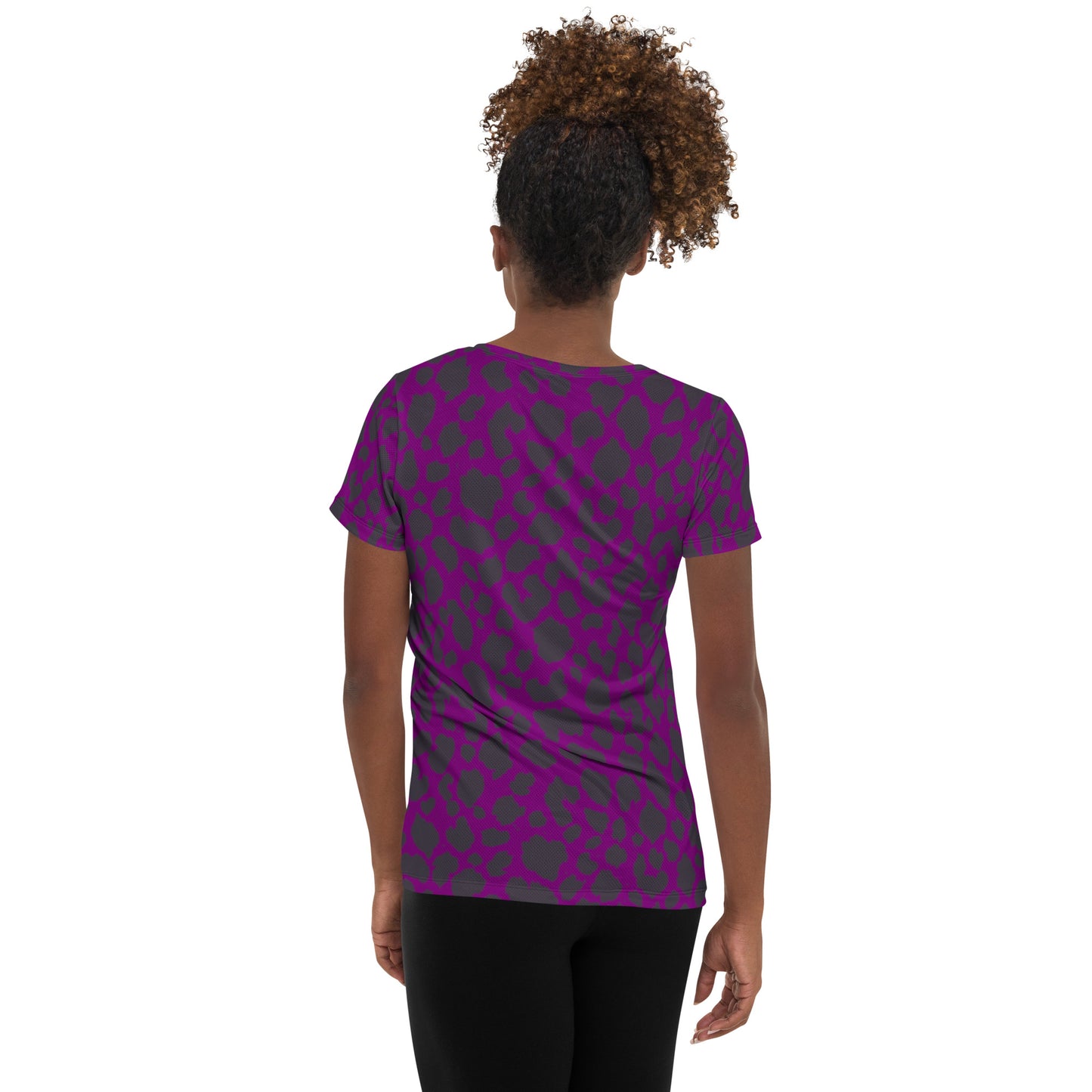 PURPLE LEOPARD ATHLETIC TEE