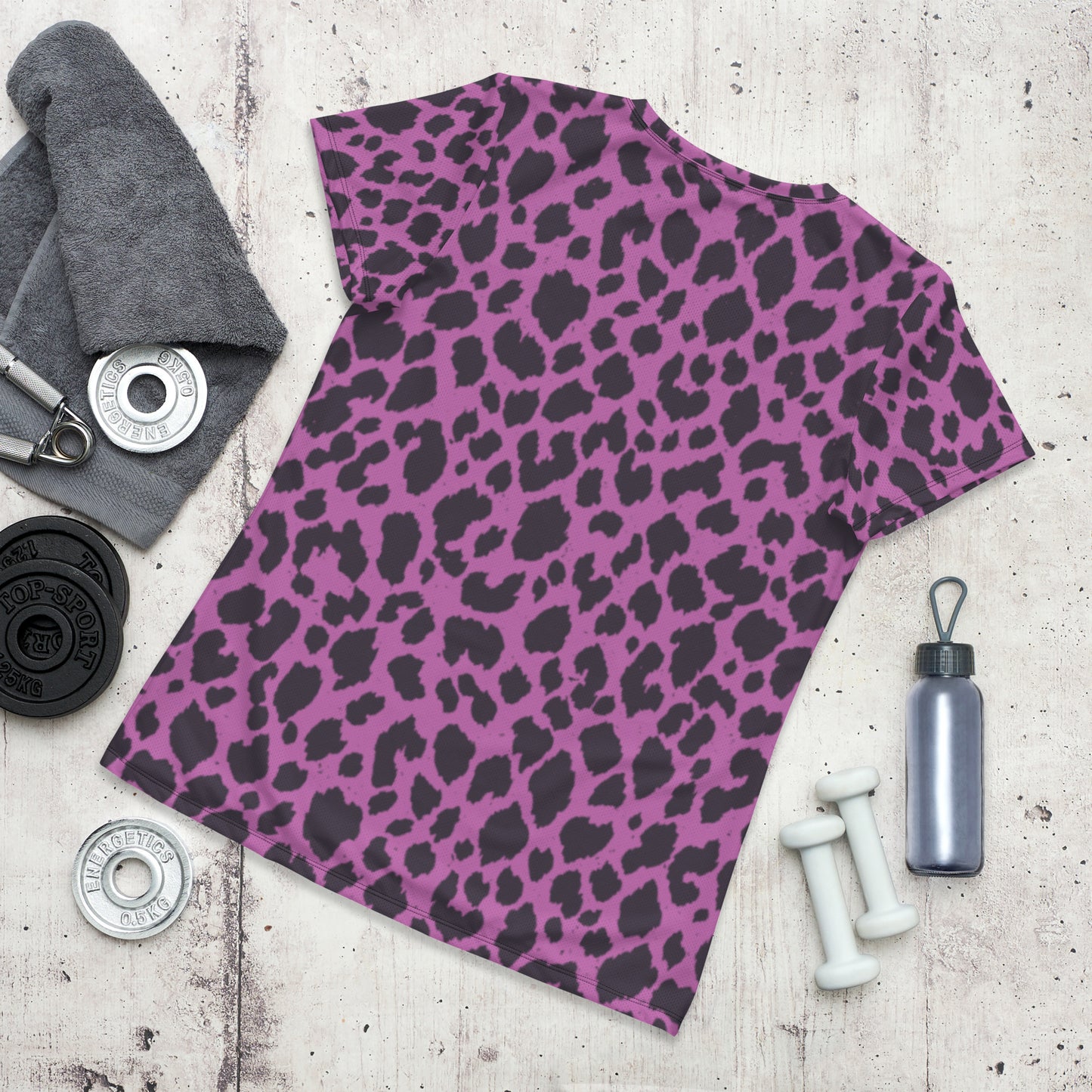 PINK LEOPARD ATHLETIC TEE