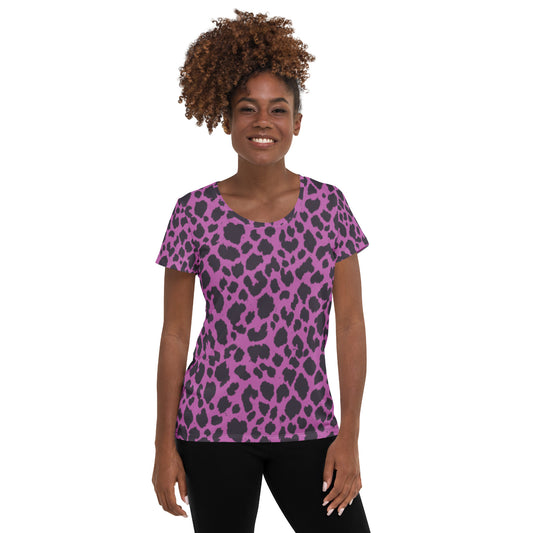 PINK LEOPARD ATHLETIC TEE