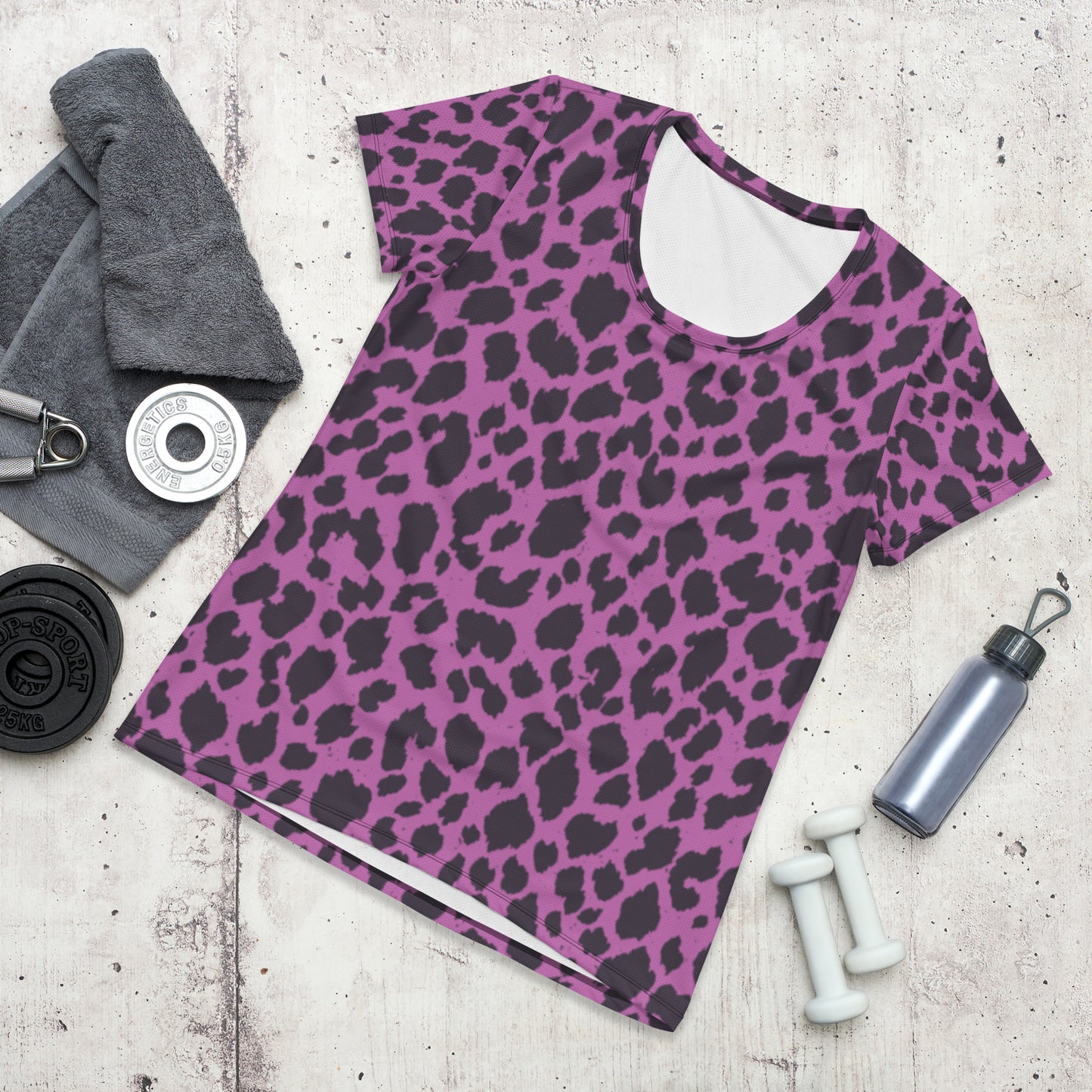 PINK LEOPARD ATHLETIC TEE