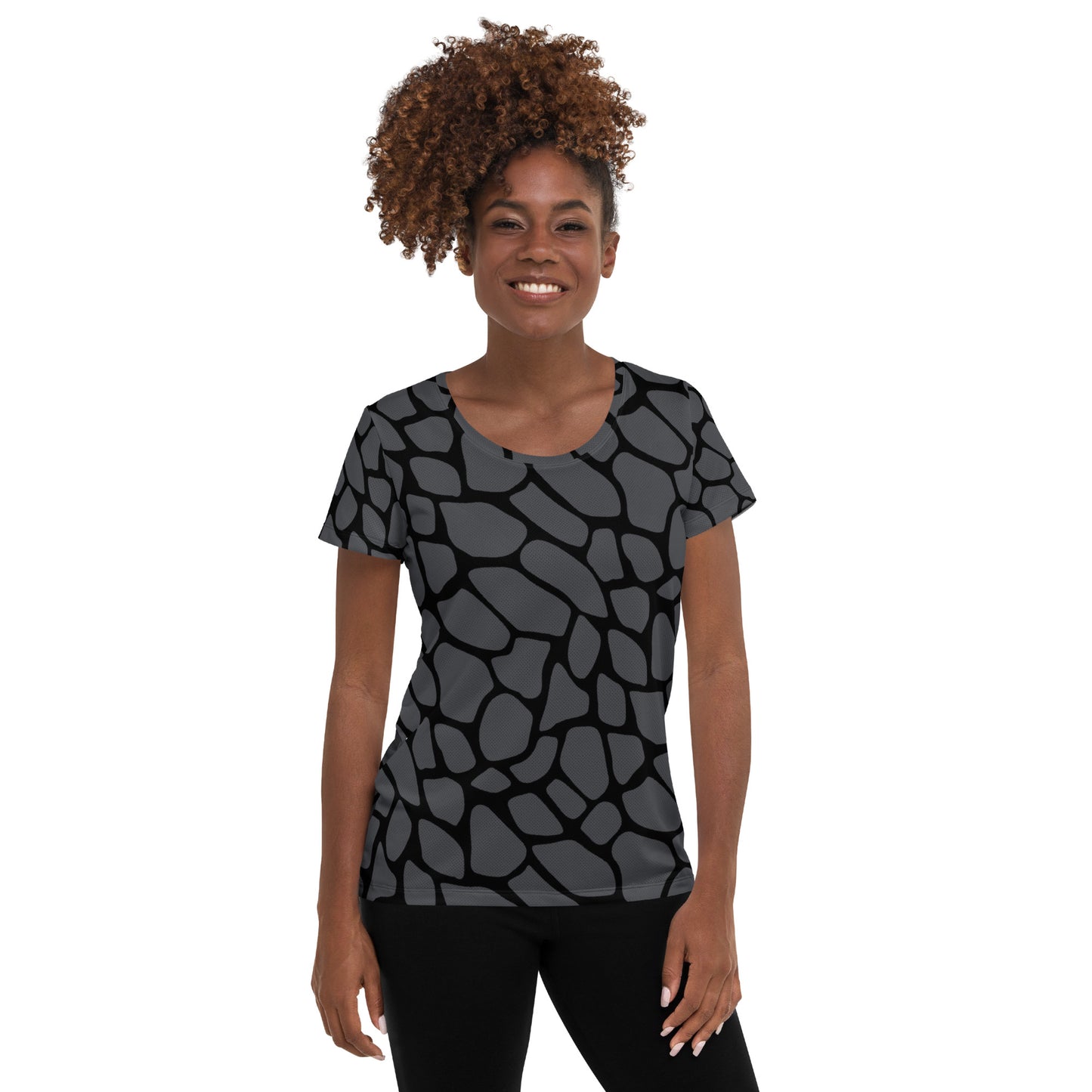 GRAY SNAKESKIN ATHLETIC TEE