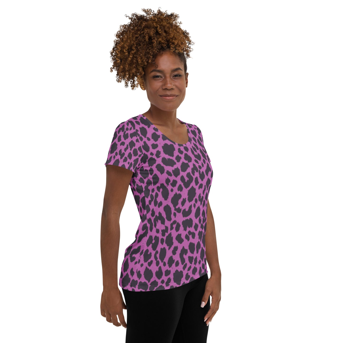 PINK LEOPARD ATHLETIC TEE