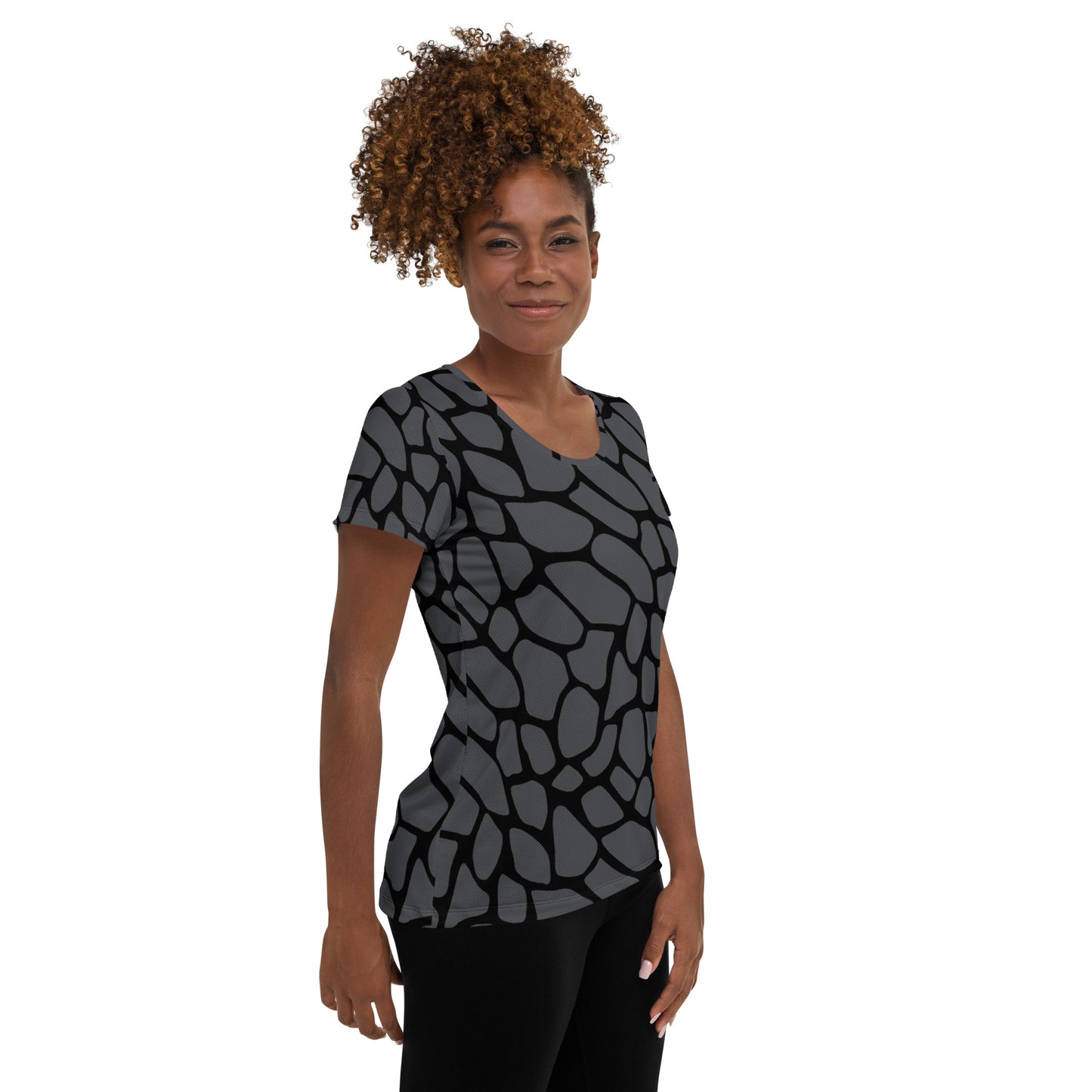 GRAY SNAKESKIN ATHLETIC TEE