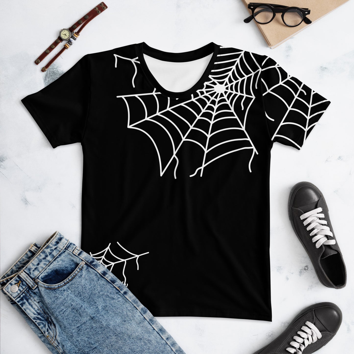 WOMEN'S SPIDER WEB SHORT SLEEVE TEE