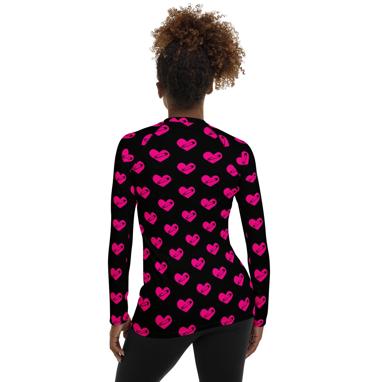 PINNED HEART WOMEN'S RASH GUARD