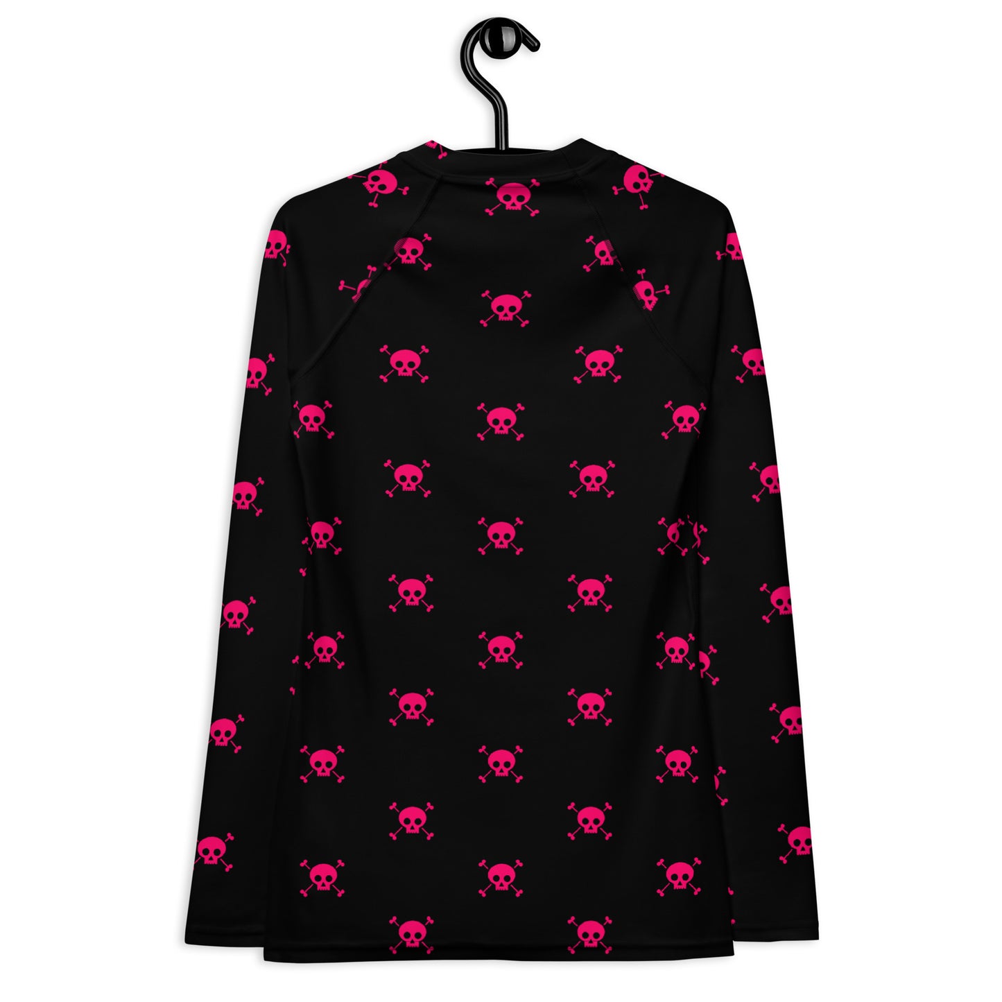 PINK SKULL & BONES WOMEN'S RASH GUARD