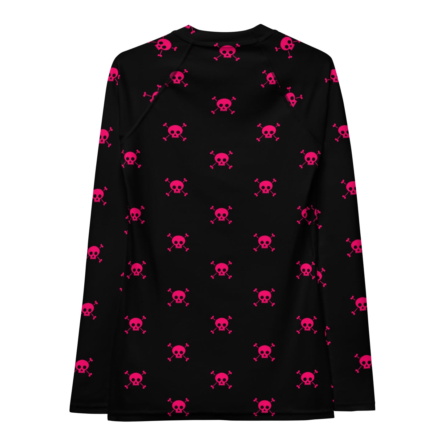 PINK SKULL & BONES WOMEN'S RASH GUARD