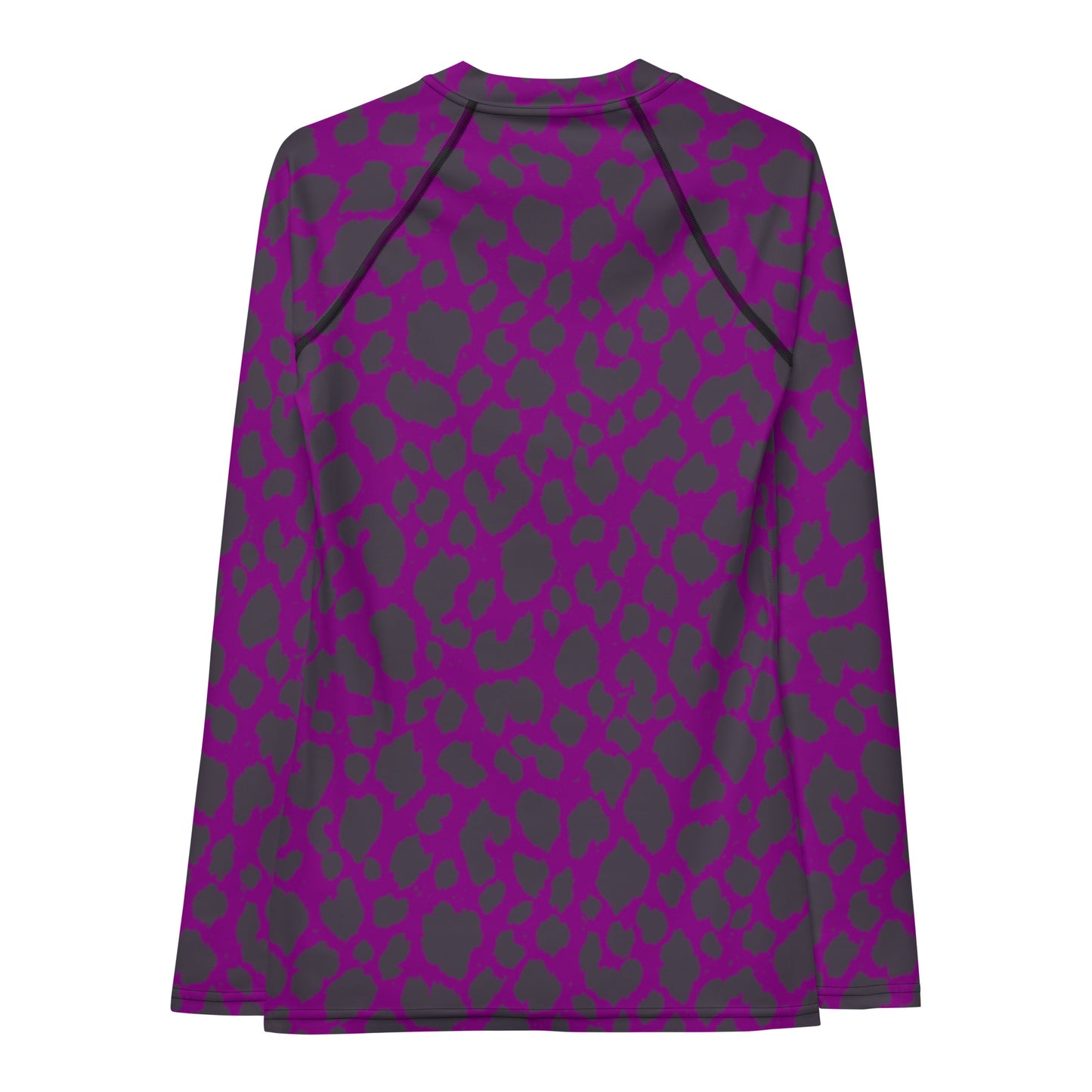 PURPLE LEOPARD WOMEN'S RASH GUARD