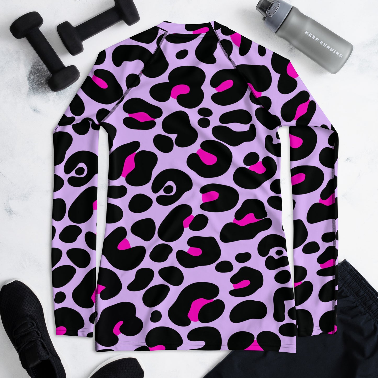 PURPLE & PINK WOMEN'S RASH GUARD