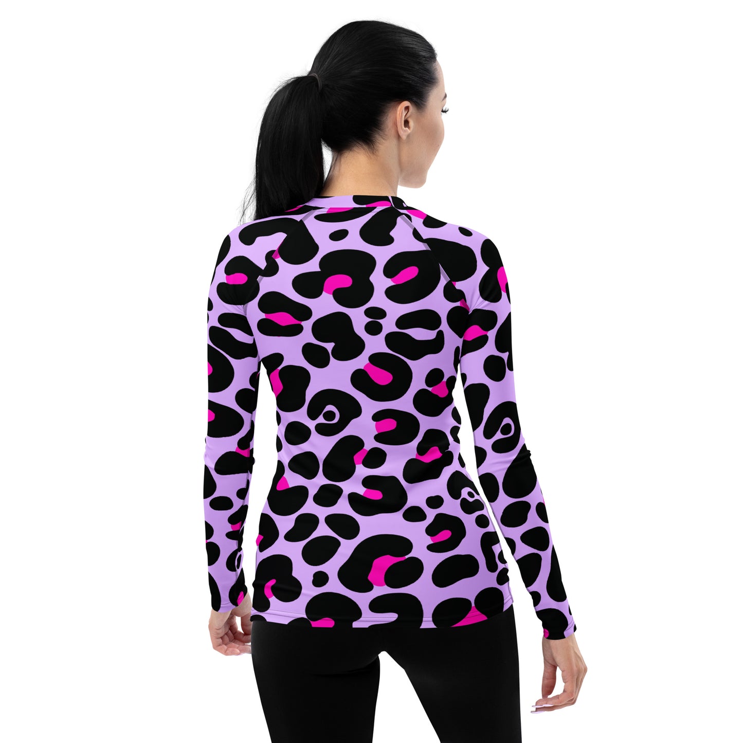 PURPLE & PINK WOMEN'S RASH GUARD