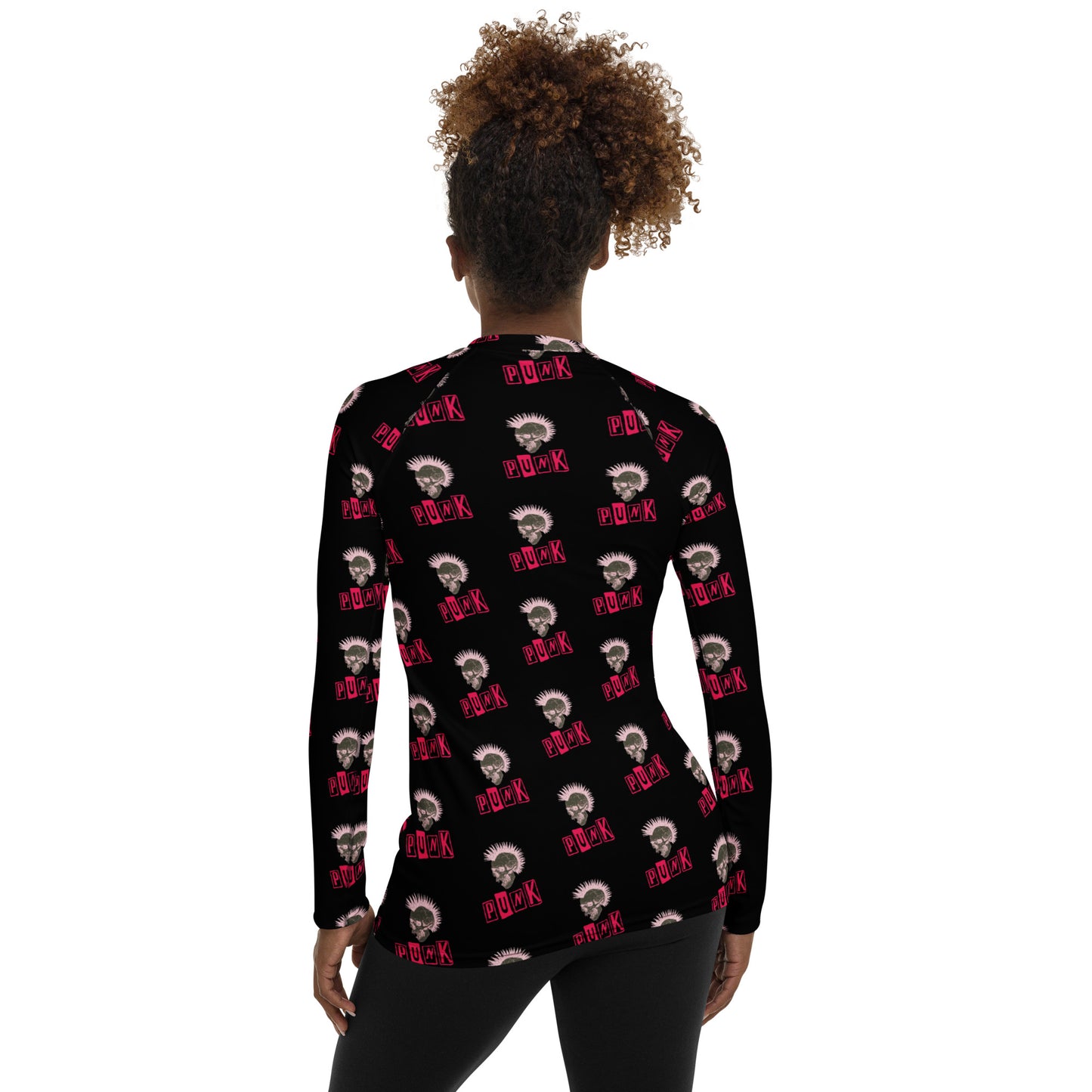 PUNK IS PINK WOMEN'S RASH GUARD