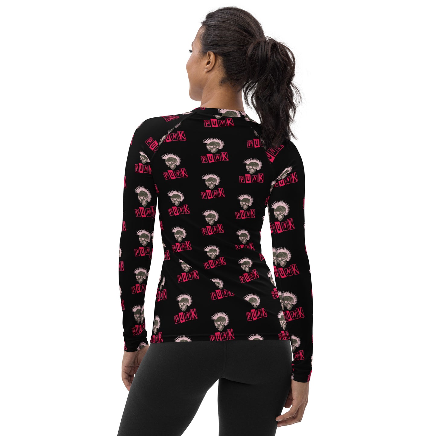 PUNK IS PINK WOMEN'S RASH GUARD