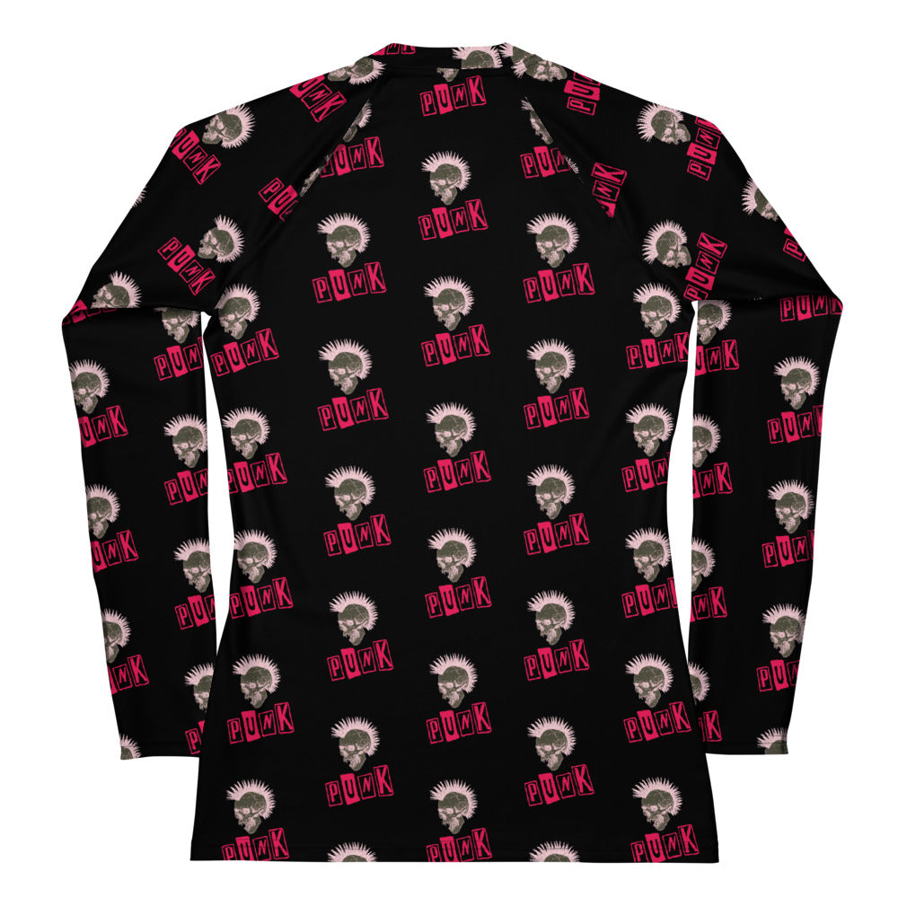 PUNK IS PINK WOMEN'S RASH GUARD