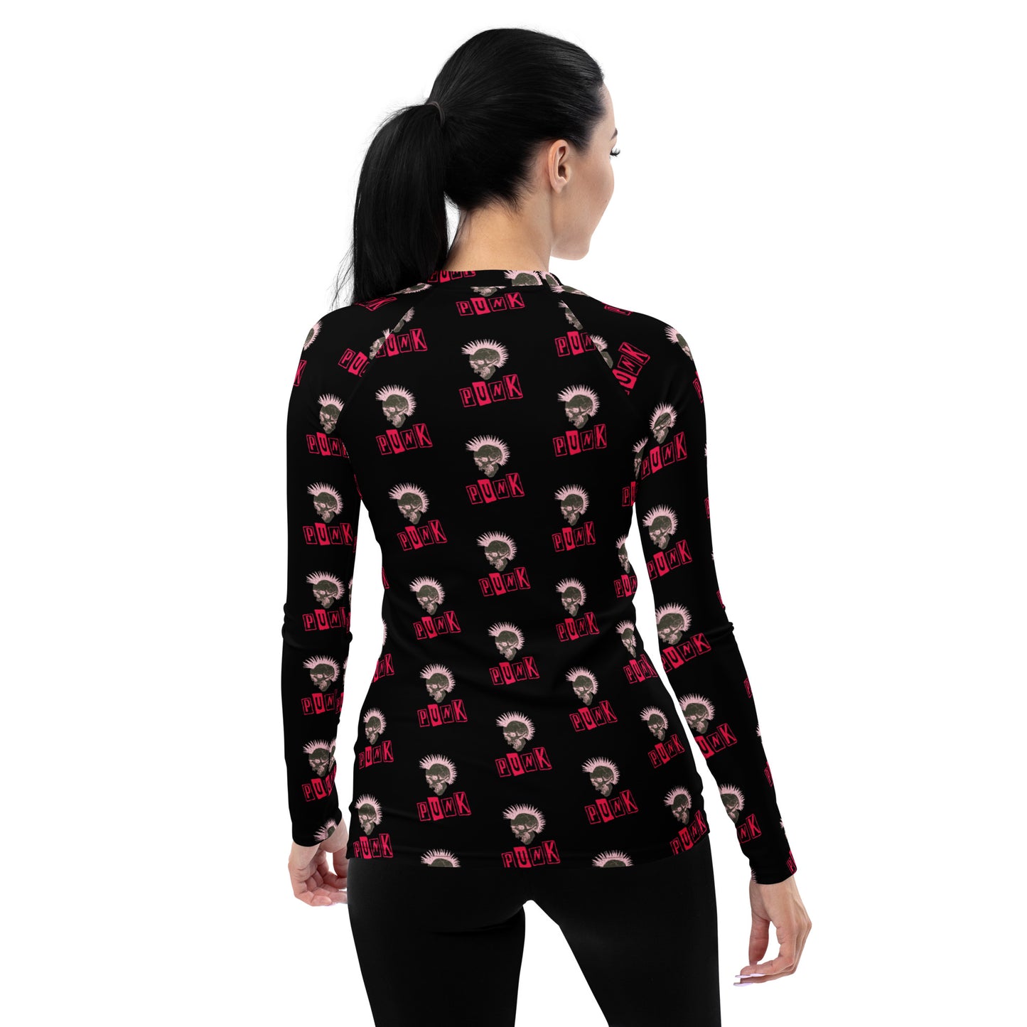 PUNK IS PINK WOMEN'S RASH GUARD