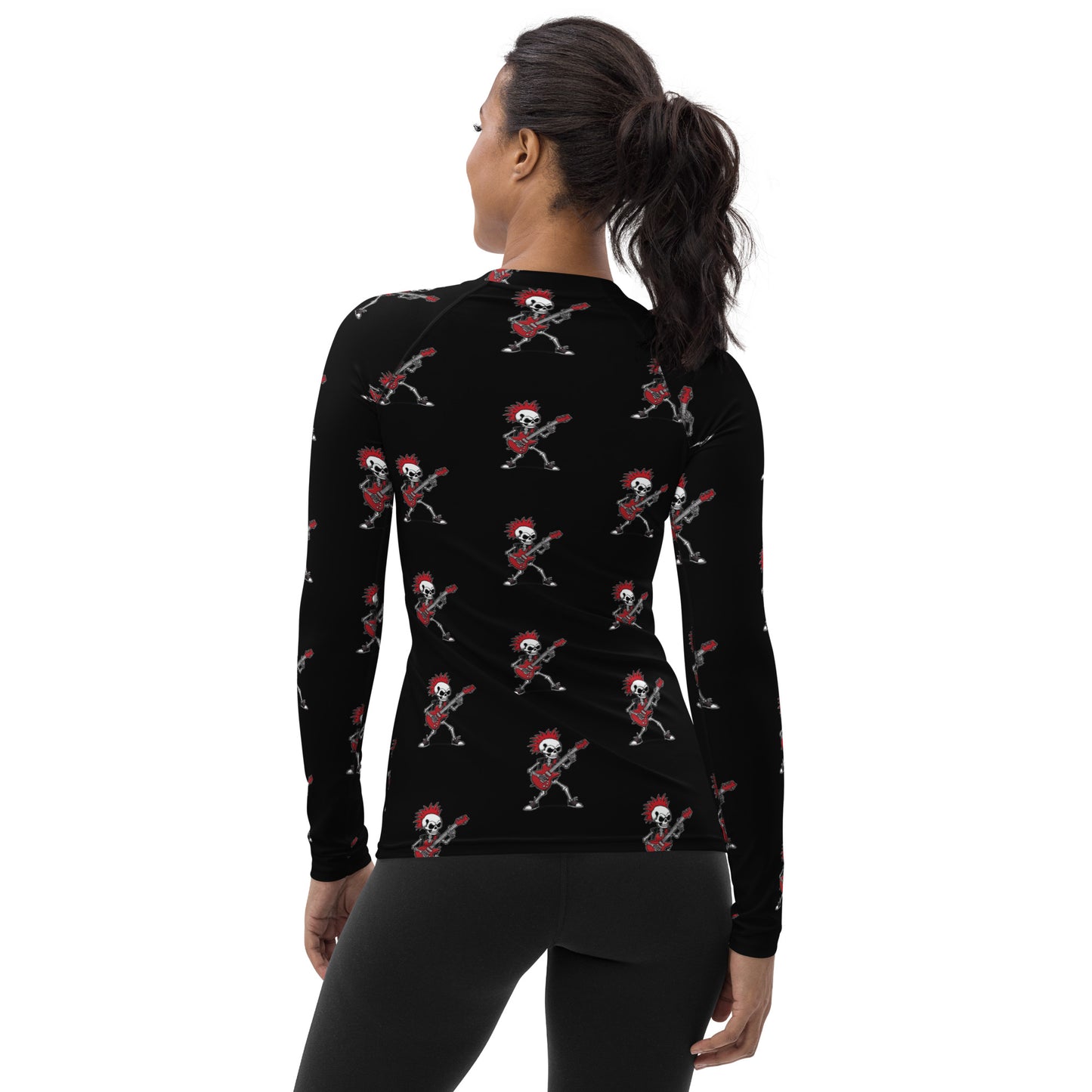 RED GUITAR WOMEN'S RASH GUARD