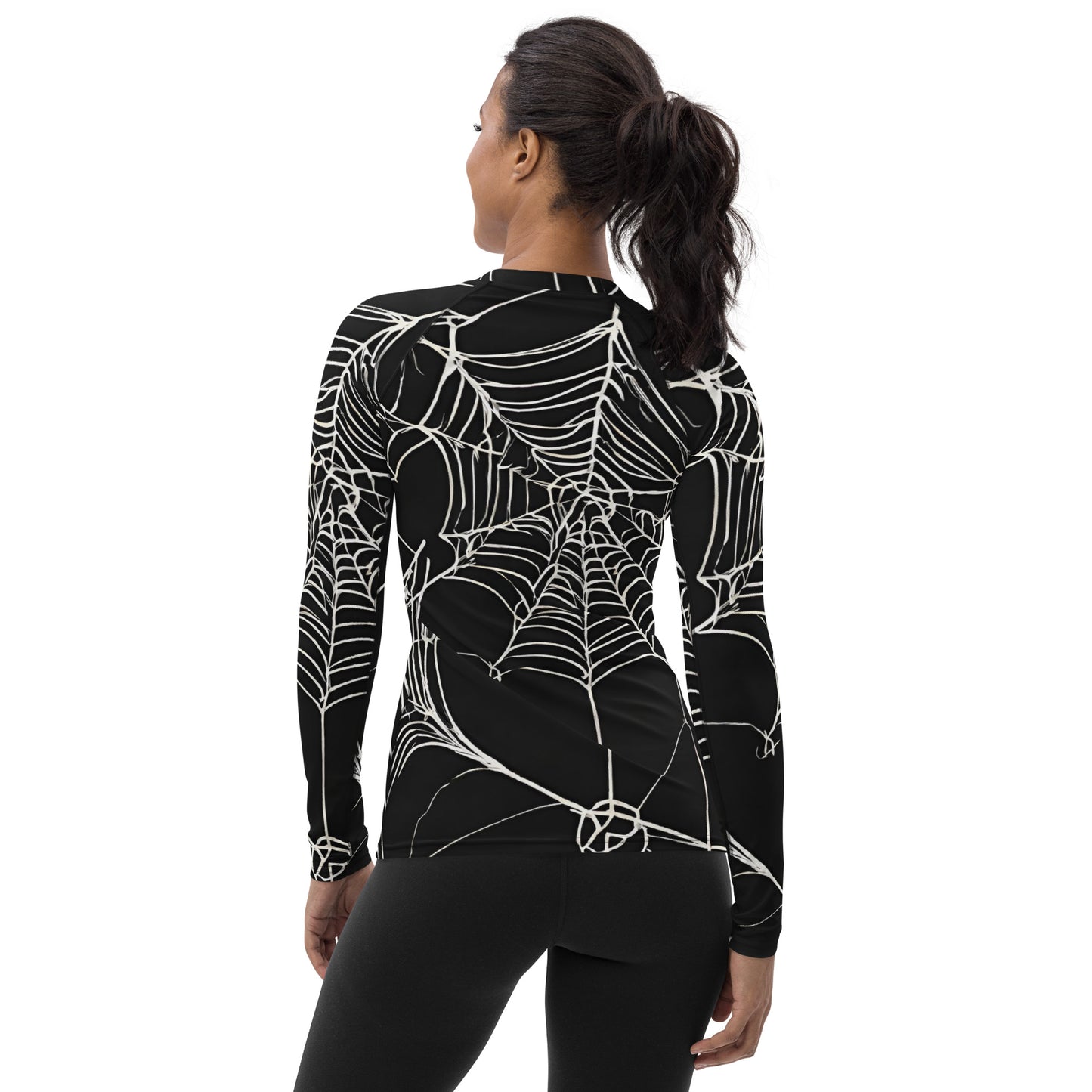WEB OF LIES WOMEN'S RASH GUARD