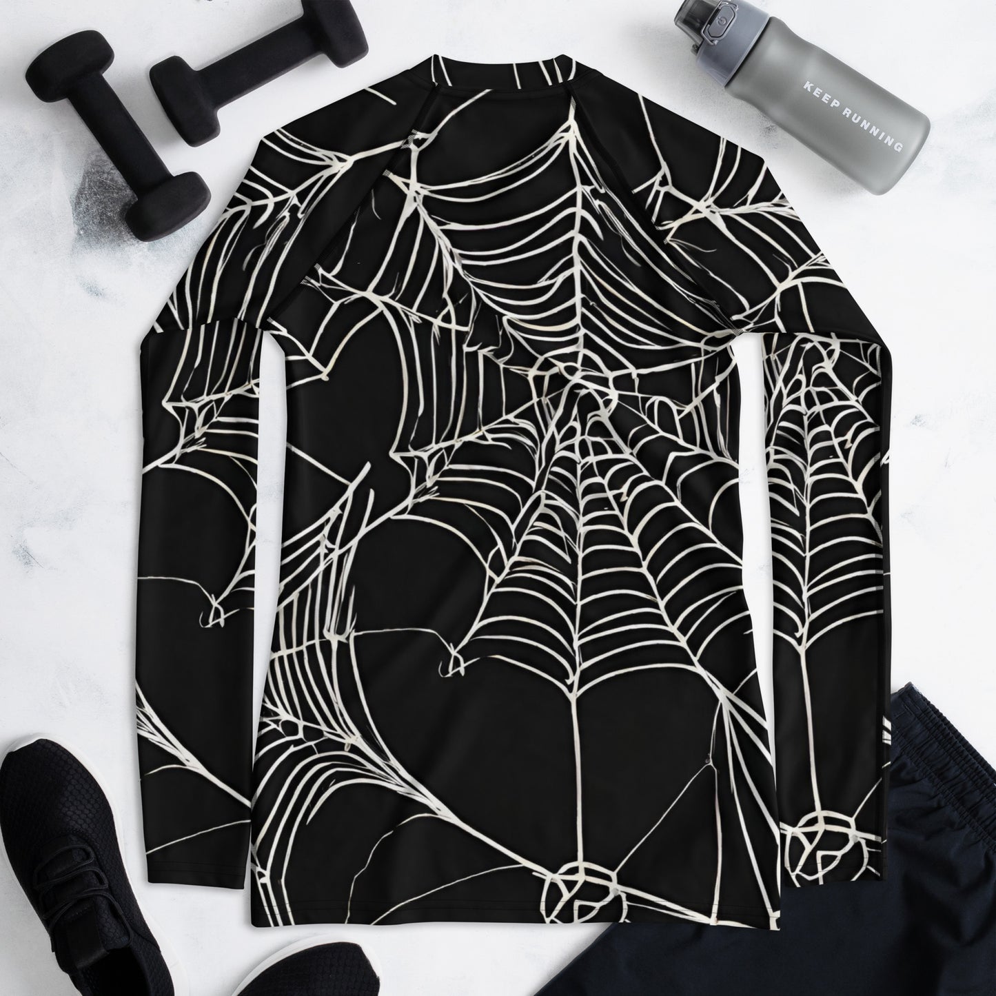 WEB OF LIES WOMEN'S RASH GUARD