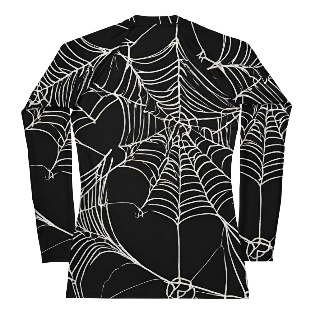 WEB OF LIES WOMEN'S RASH GUARD