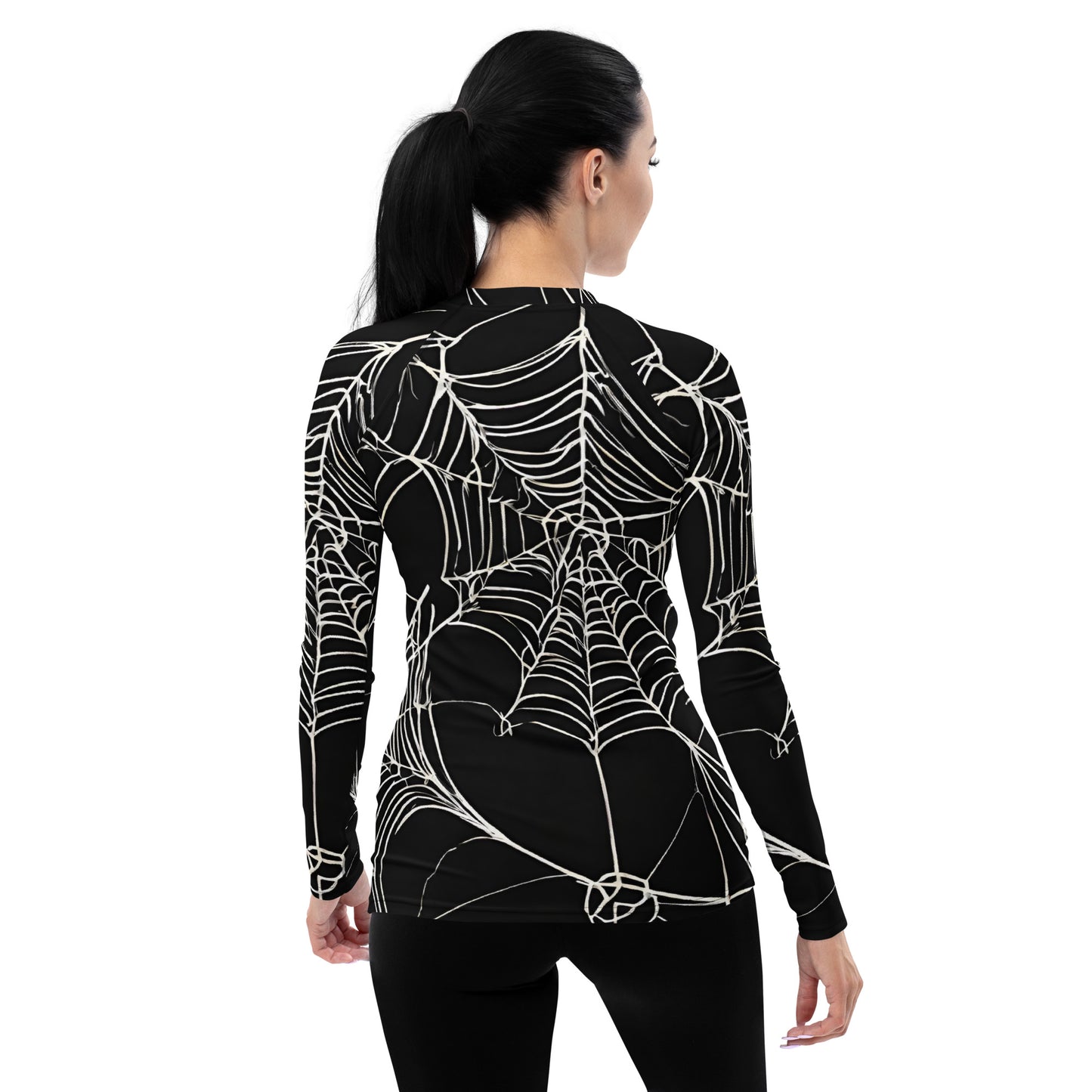 WEB OF LIES WOMEN'S RASH GUARD
