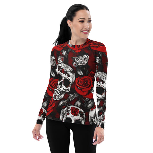 DAY OF THE DEAD WOMEN'S RASH GUARD